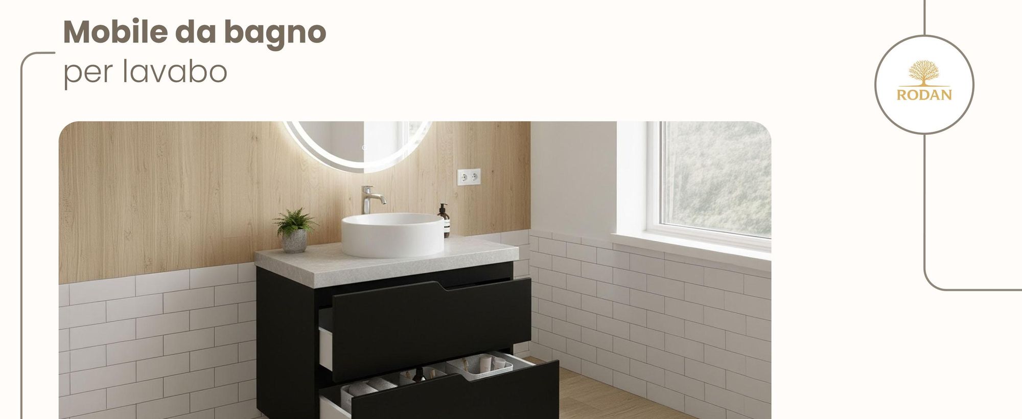 RODAN, mobile bagno, mobile sotto lavabo, mobile bagno moderno, mobili per il bagno