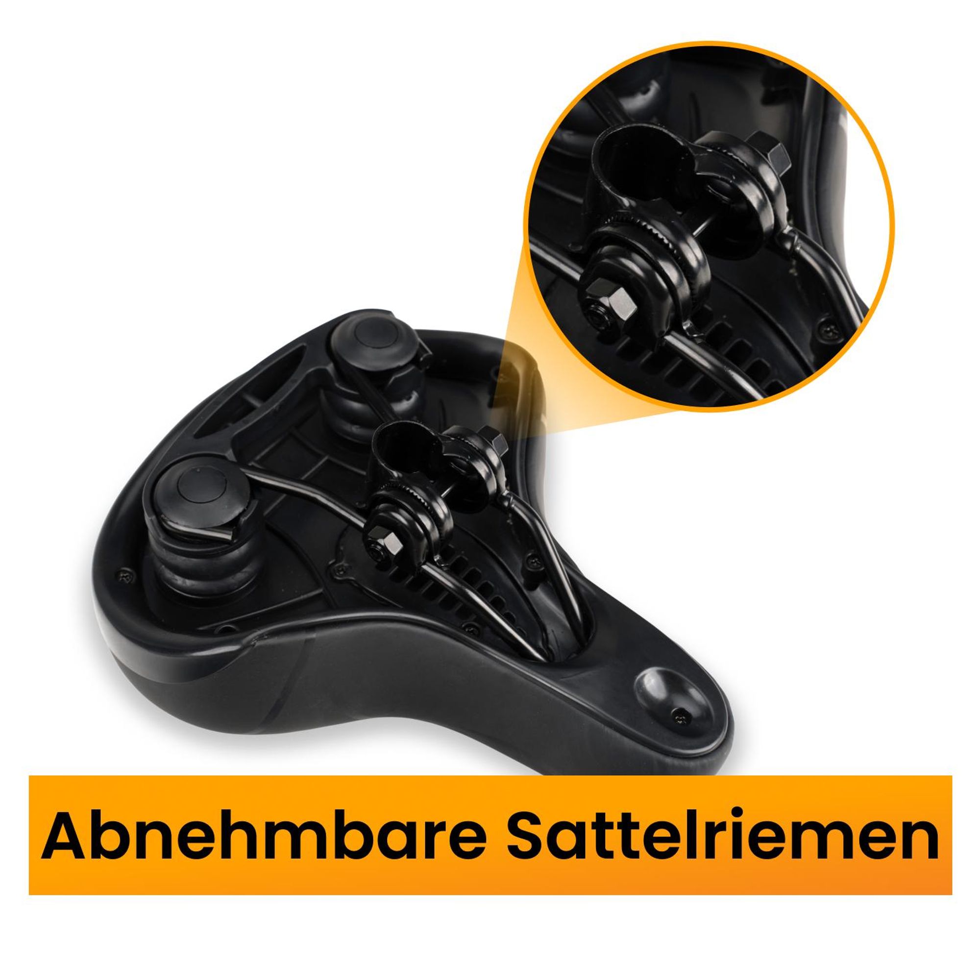R2B Fahrradsattel Gel mit Reflektor Fahrradsitz Gelsattel Fahrrad Sattel ergonomische Form Radsattel Cityrad Herren Damen
