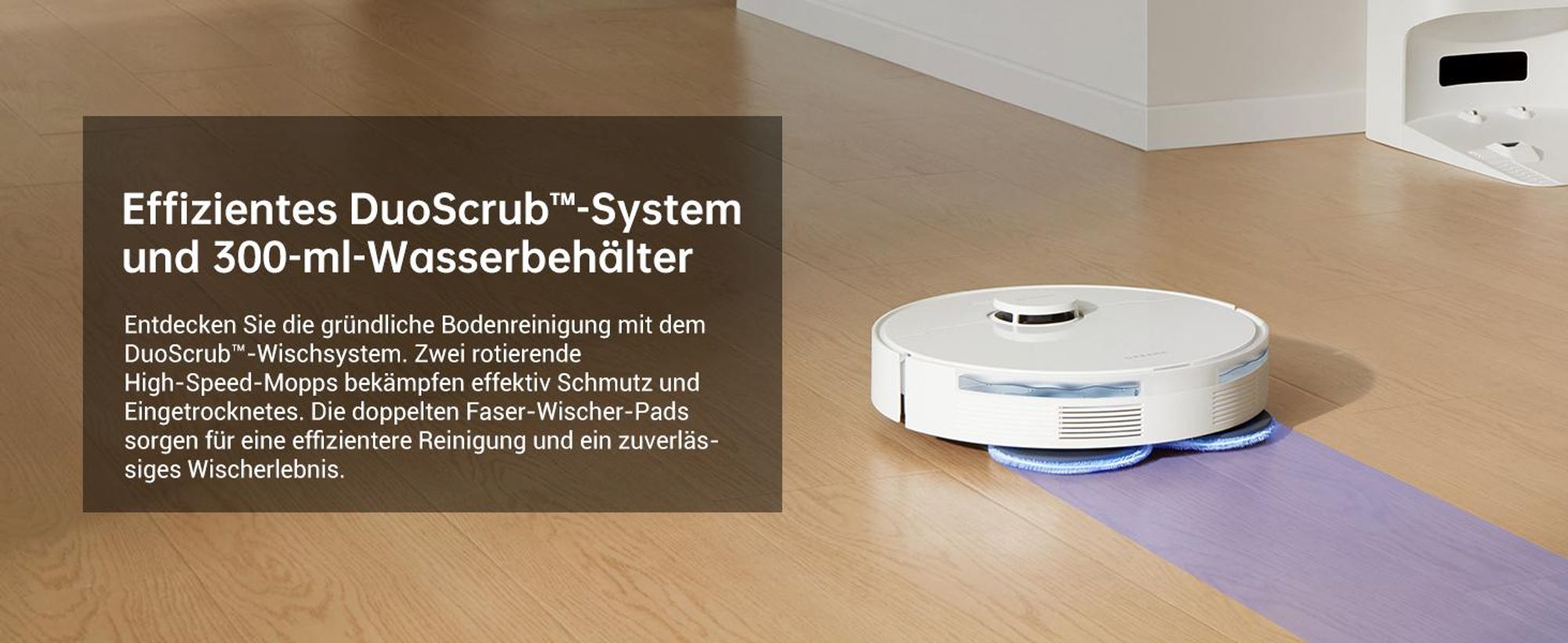 Dreame L10s plus Roboter Saugroboter mit Wischfunktion,DuoScrub™ Wischen,Intelligente Navigation,7000Pa Saugleistung,5200mAh,Hindernisvermeidung,Weiß