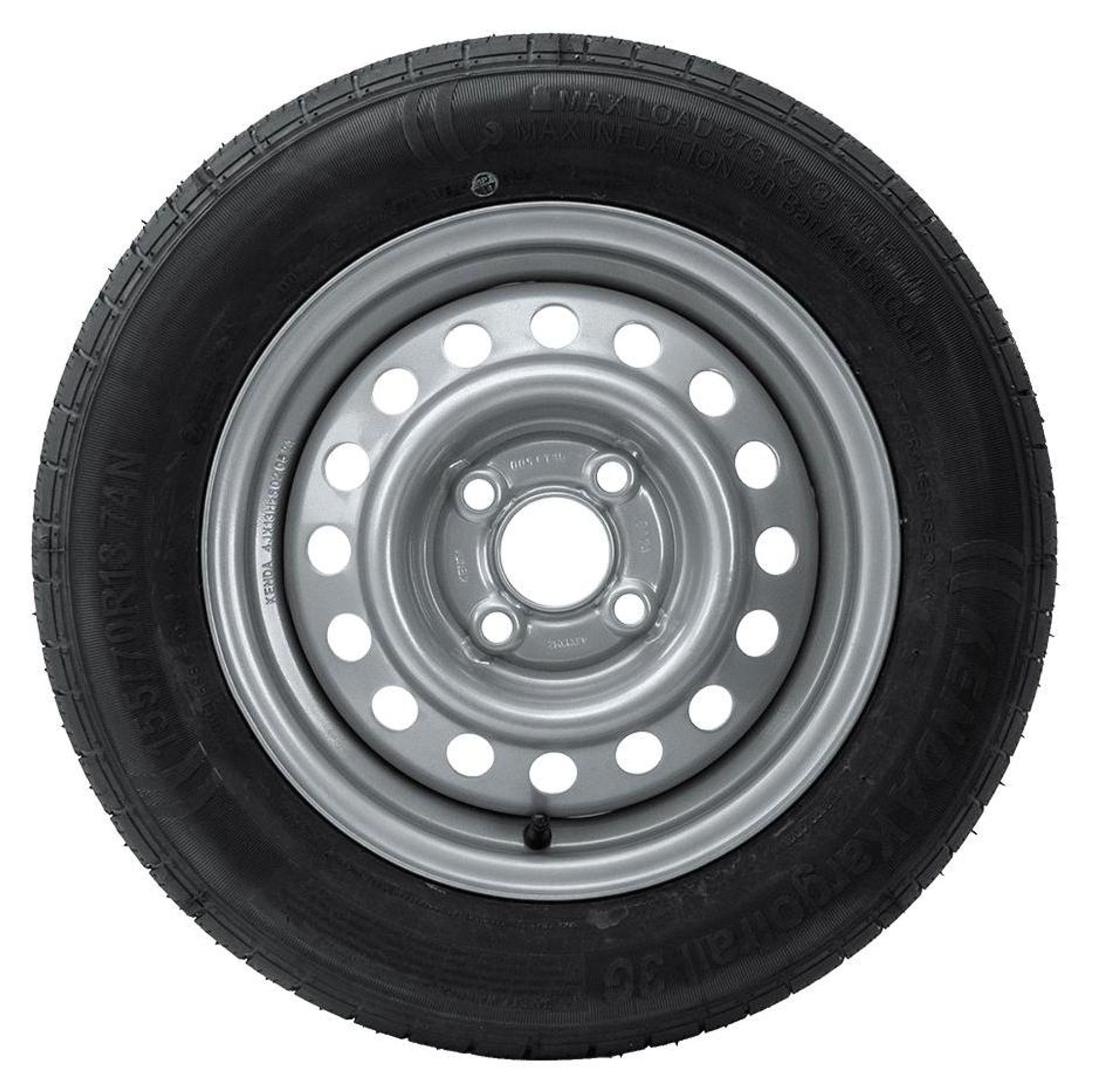 KENDA Anhängerrad 155/70 R13 4x98 ET30 für leichte Pkw-Anhänger