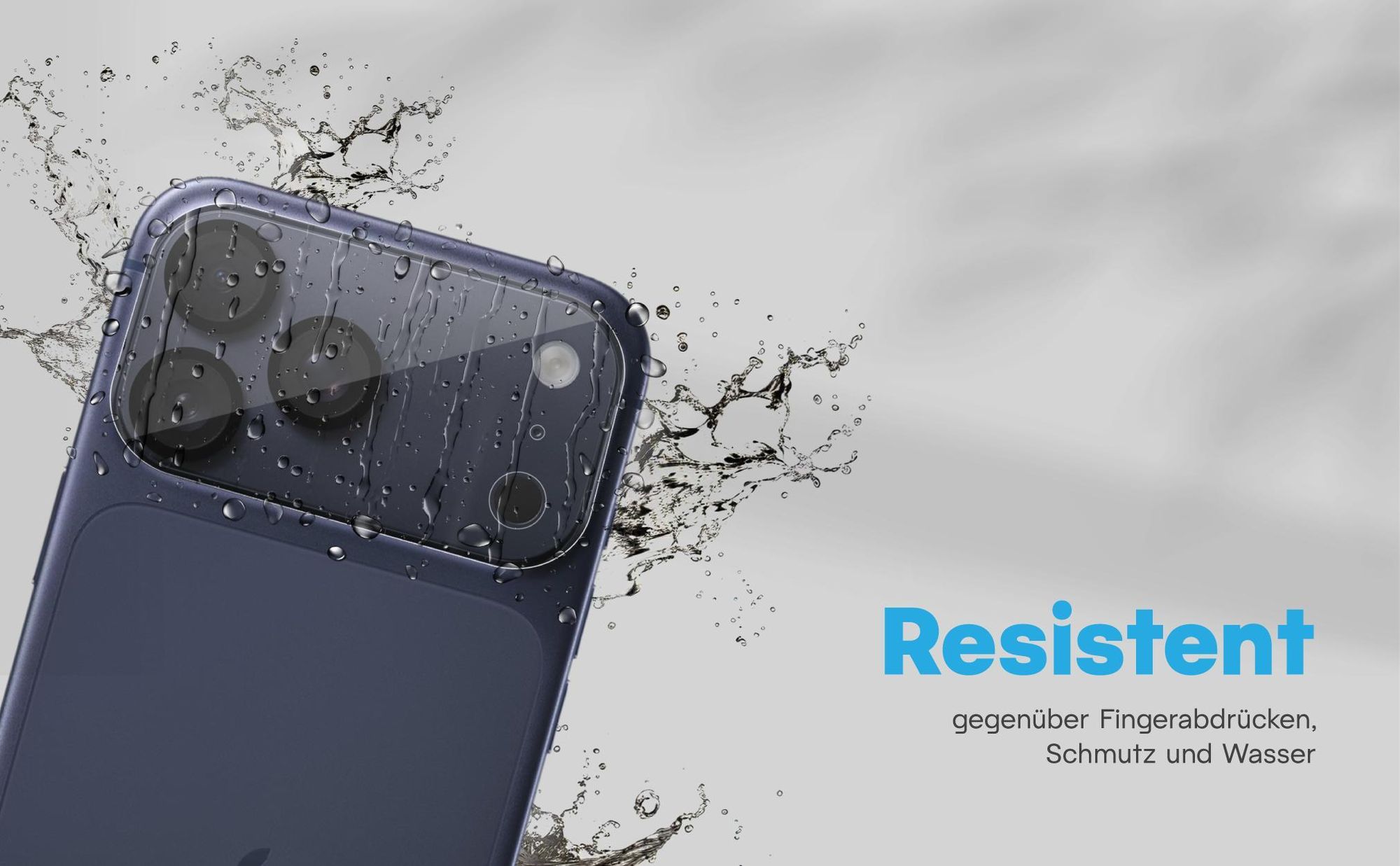 Zweierpack Kameragläser für Apple iPhone 17 Pro Max - Resistent gegen Fingerabdrücke