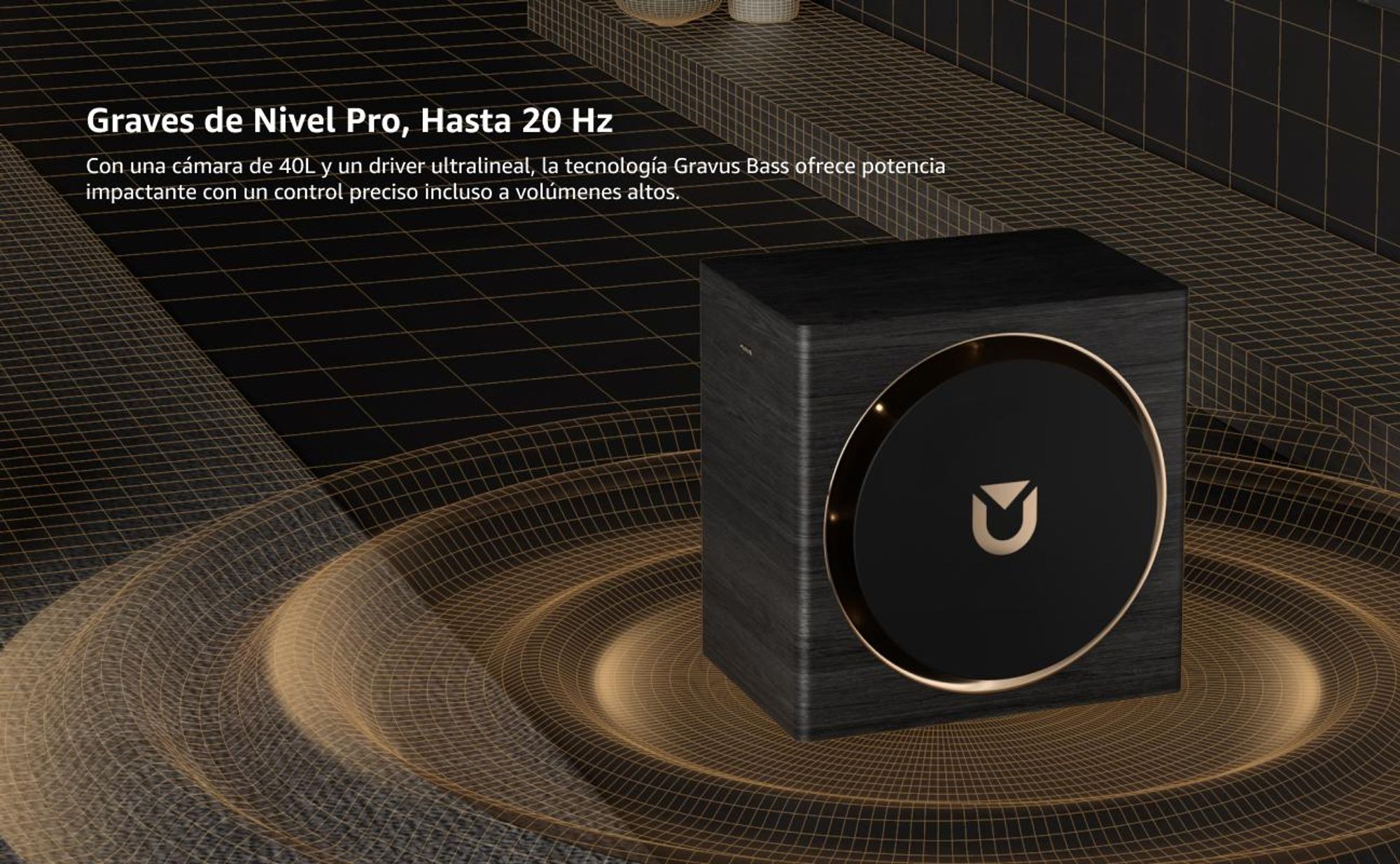 ULTIMEA Skywave Series: Sistema de sonido envolvente inalámbrico profesional de 7.1.4 canales para televisión, con Dolby Atmos, barra de sonido de 980 W y subwoofer inalámbrico de 10"