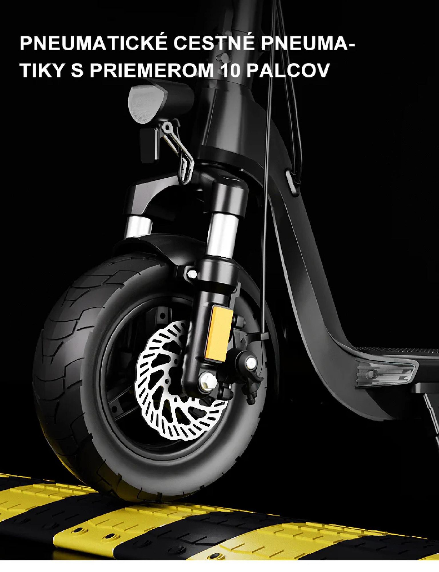 JOYOR C10E Certifikátom ABE Skladateľný Elektrický kolobežka - 500W Motor 48V10.4AH Batéria 10-palcové Pneumatiky - Čierna