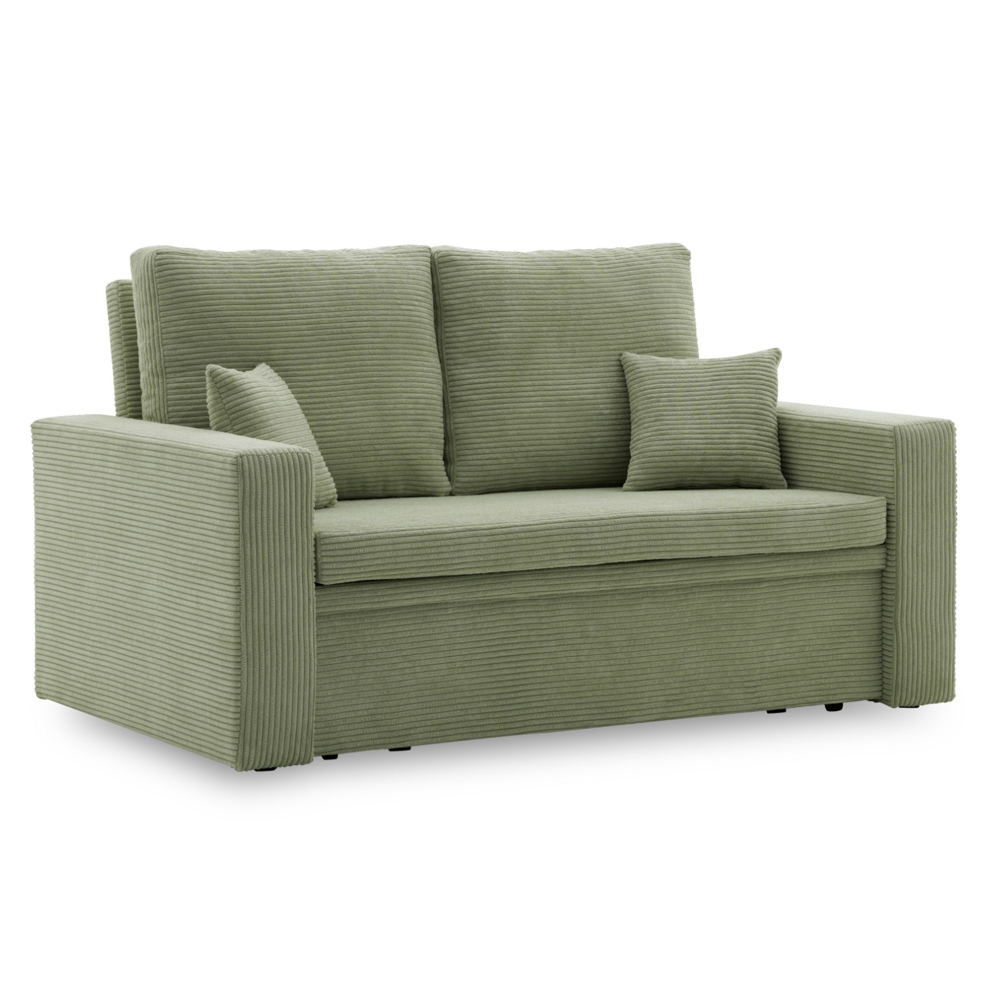 Schlafsofa AIKIDO 150x85 cm in POSO 047 Olivgrün