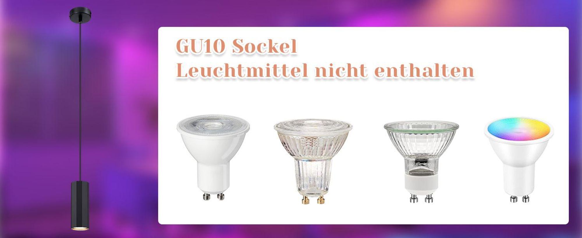 ZMH Hanglamp, zwart, metaal, 1 lichtpunt, pendelarmatuur, GU10, modern, industriële hanglamp voor woonkamer, eetkamer, keuken, slaapkamer