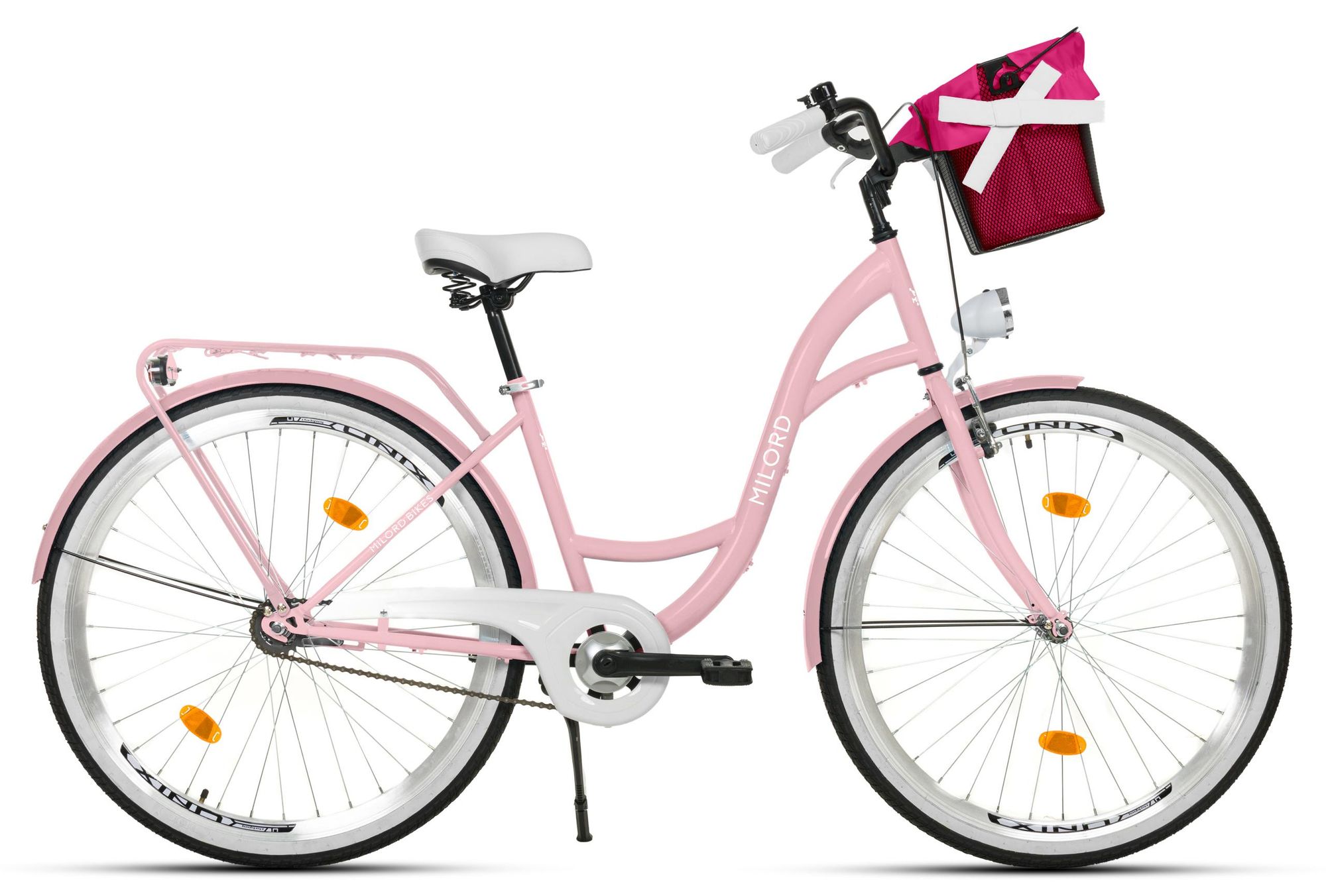 Milord Komfort Fahrrad Mit Korb Damenfahrrad, 26 Zoll, Braun, 1 Gang