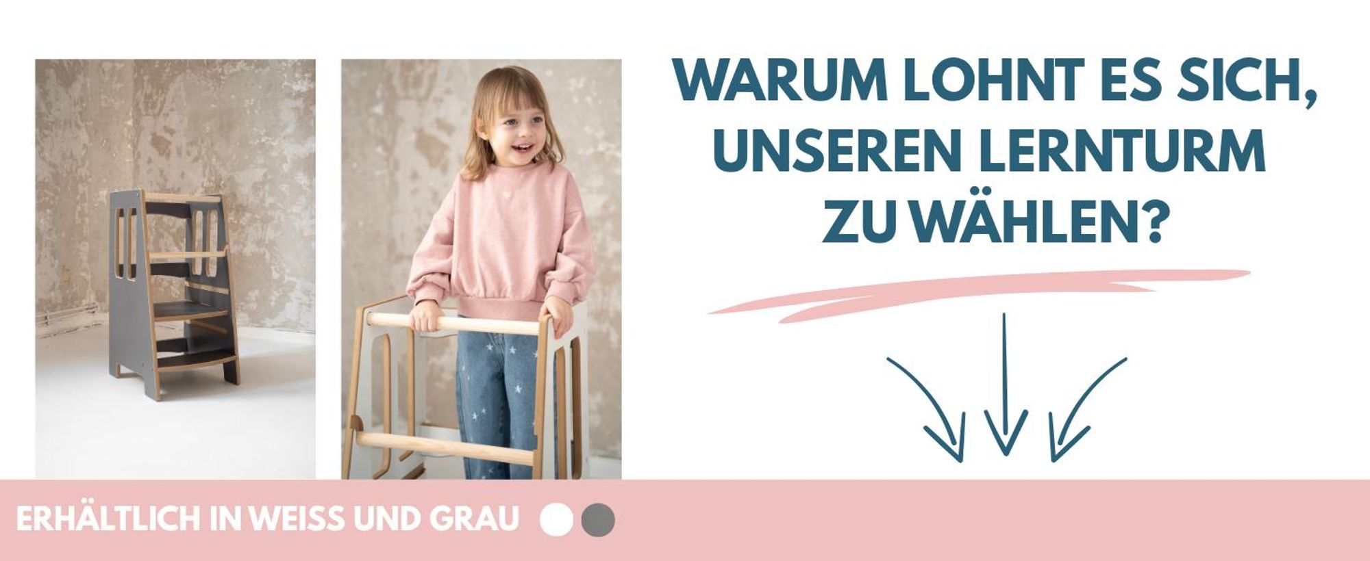 LITTLE - Montessori Lernturm Kitchen Helper Kinderplattform Küchenturm