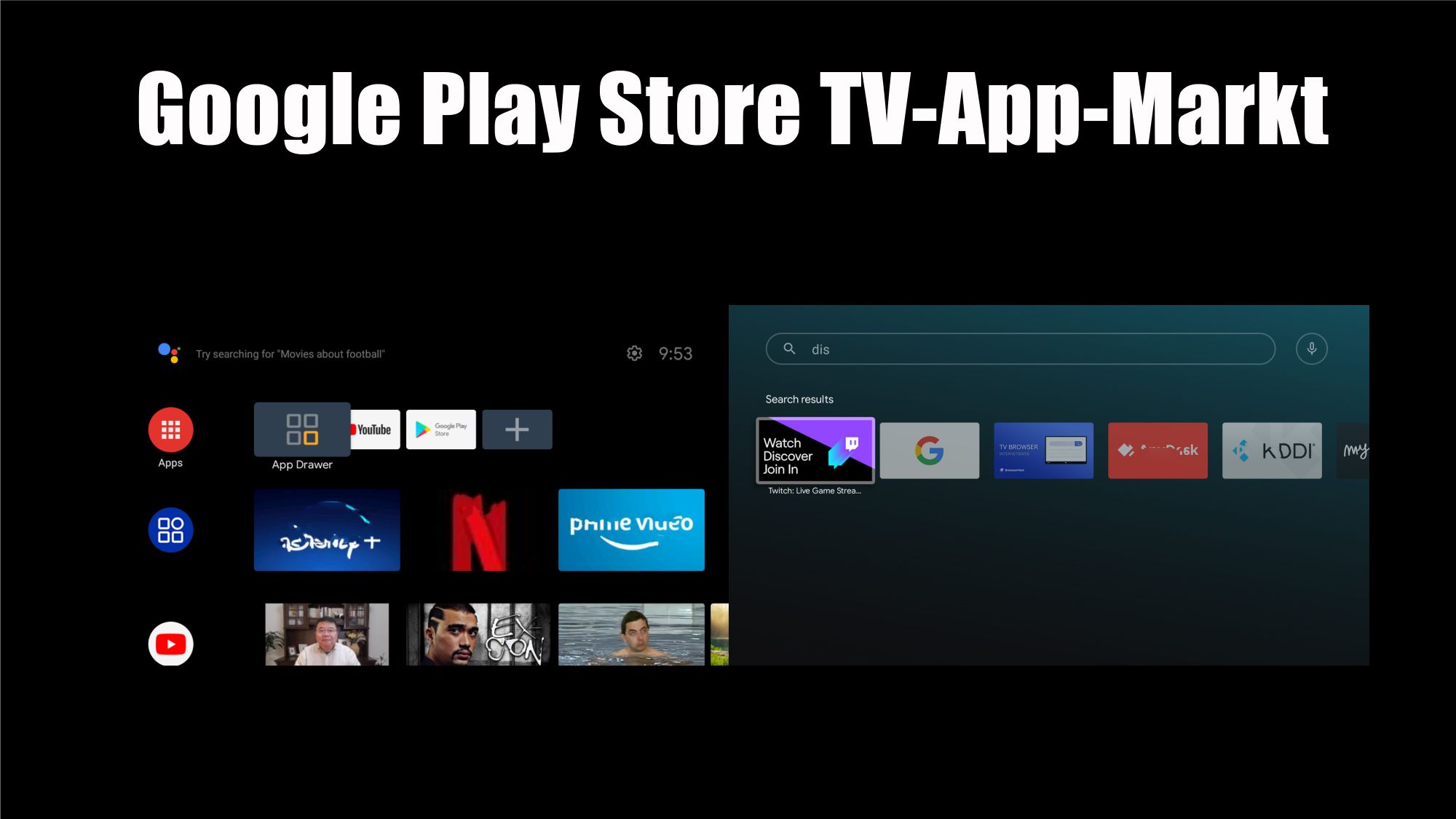 Laden Sie die TV-App im Google Play Store herunter