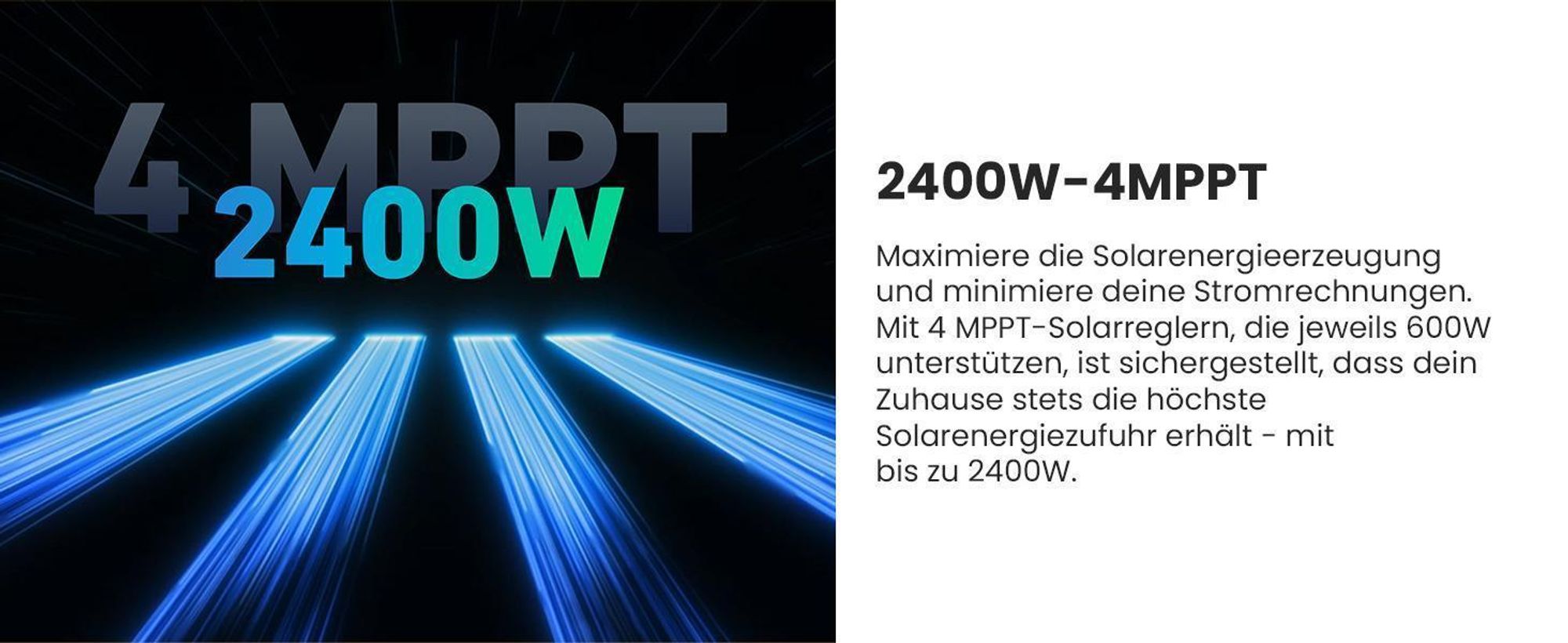 Powerness Balkonkraftwerk mit Speicher Anker SOLIX Solarbank 2 E1600 Pro & 1000W Full Black Bifazial Solarmodule & Anker Smart Meter (0% MwSt)