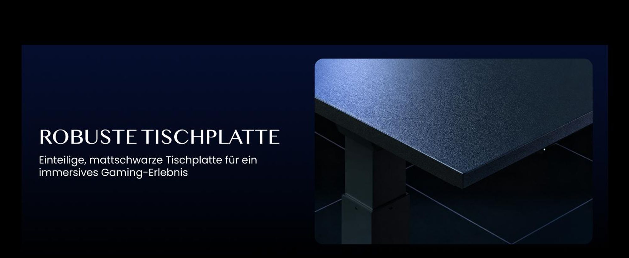 FLEXISPOT Gaming Schreibtisch Höhenverstellbar 120x70 cm, Dual-Motor, LED Beleuchtung, Kabelmanagement, 120KG Tragkraft, 5-Schicht Oberfläche, Schwarz