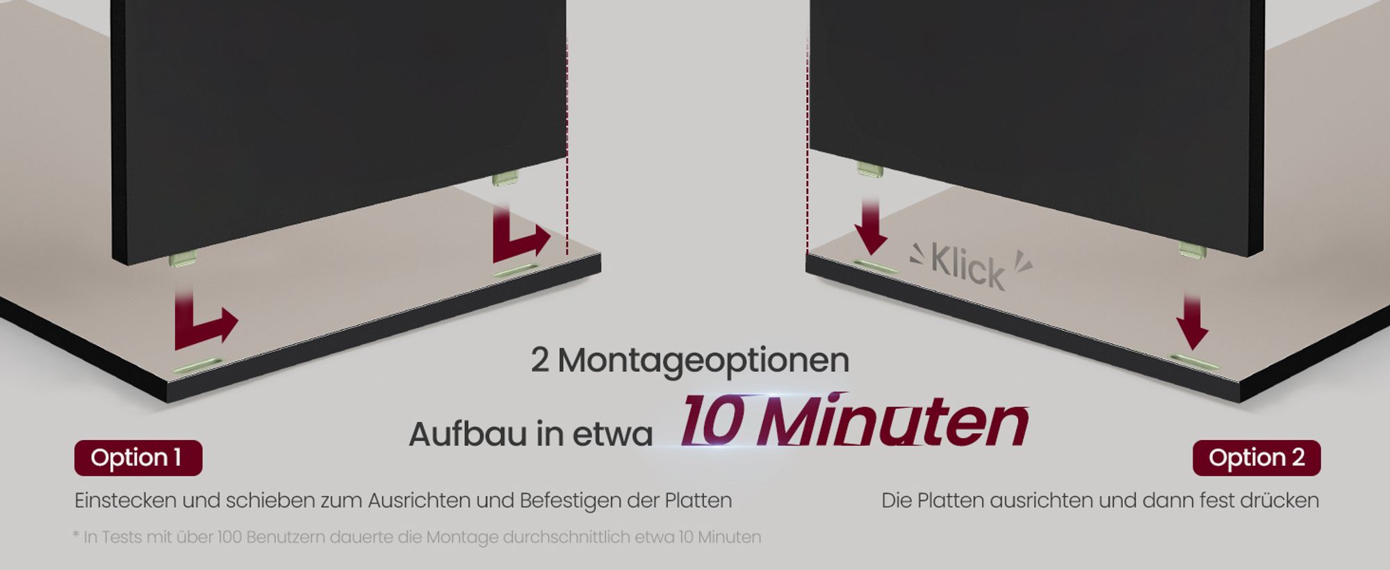 VASAGLE Nachttisch 2er Set, superschnelle werkzeuglose Montage, Beistelltisch