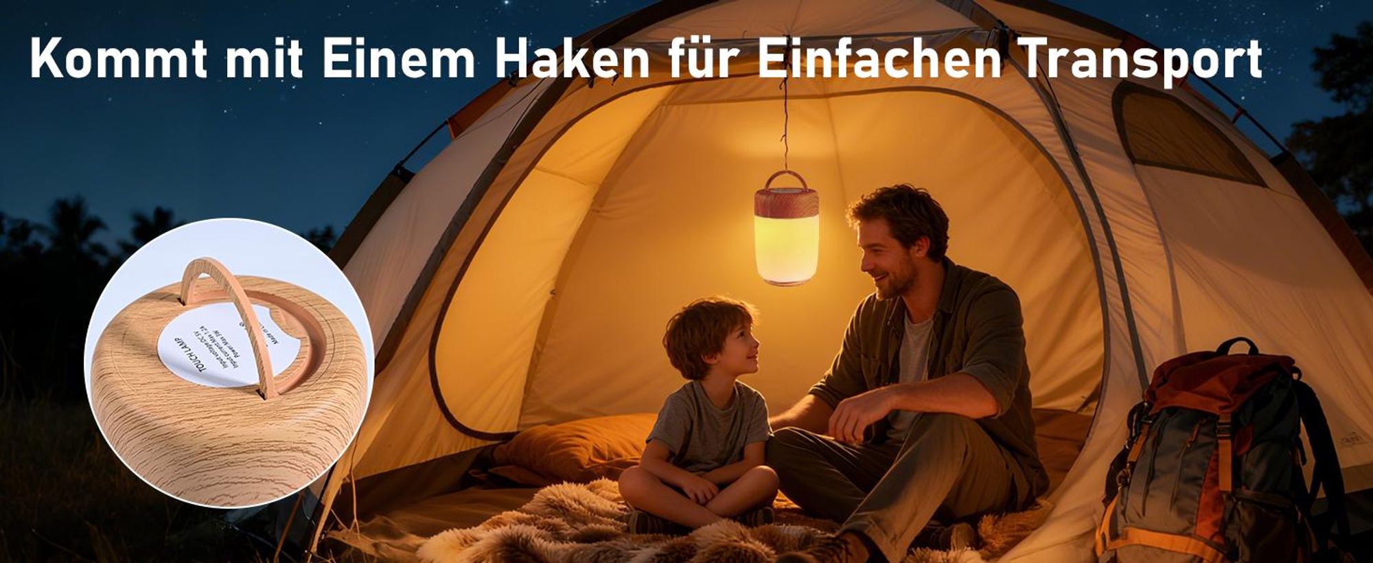 Nachtlichter, Nachttischlampe, Nachtlicht, Touch-Bedienung, dimmbar, 7 Farben, 4 Modi, USB-aufladbar, Timer, Countdown-Funktion, LED-Tischleuchte