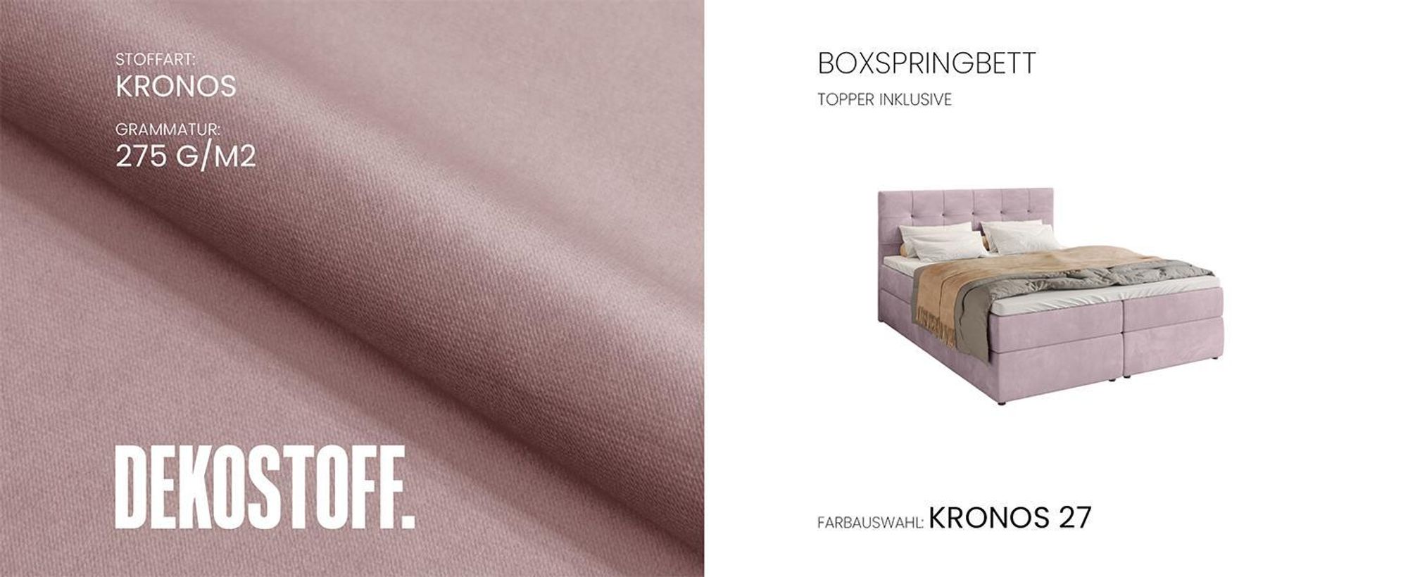 BroMARKT Boxspringbett DETROIT mit 2 Bettkasten, Bonell-Matratze, Polsterbett, Bett (Schwarz, Kronos 7, 140 x 200 cm)