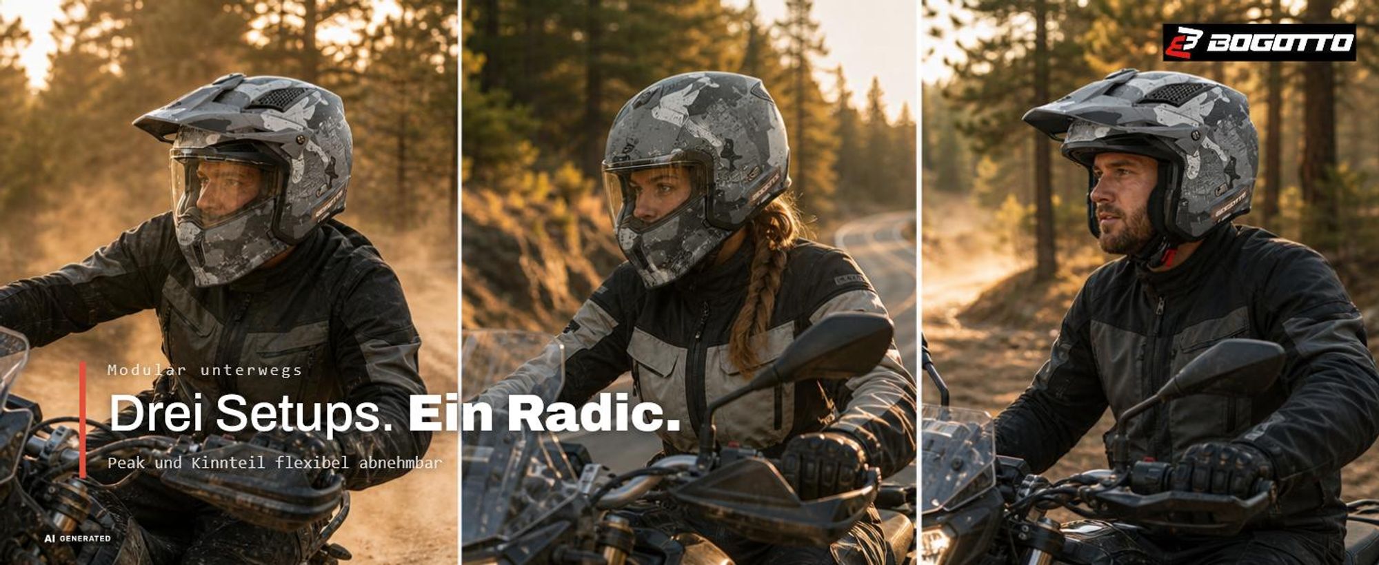 Bogotto Radic Camo 22.06 Helm, grün matt, XL (61/62)