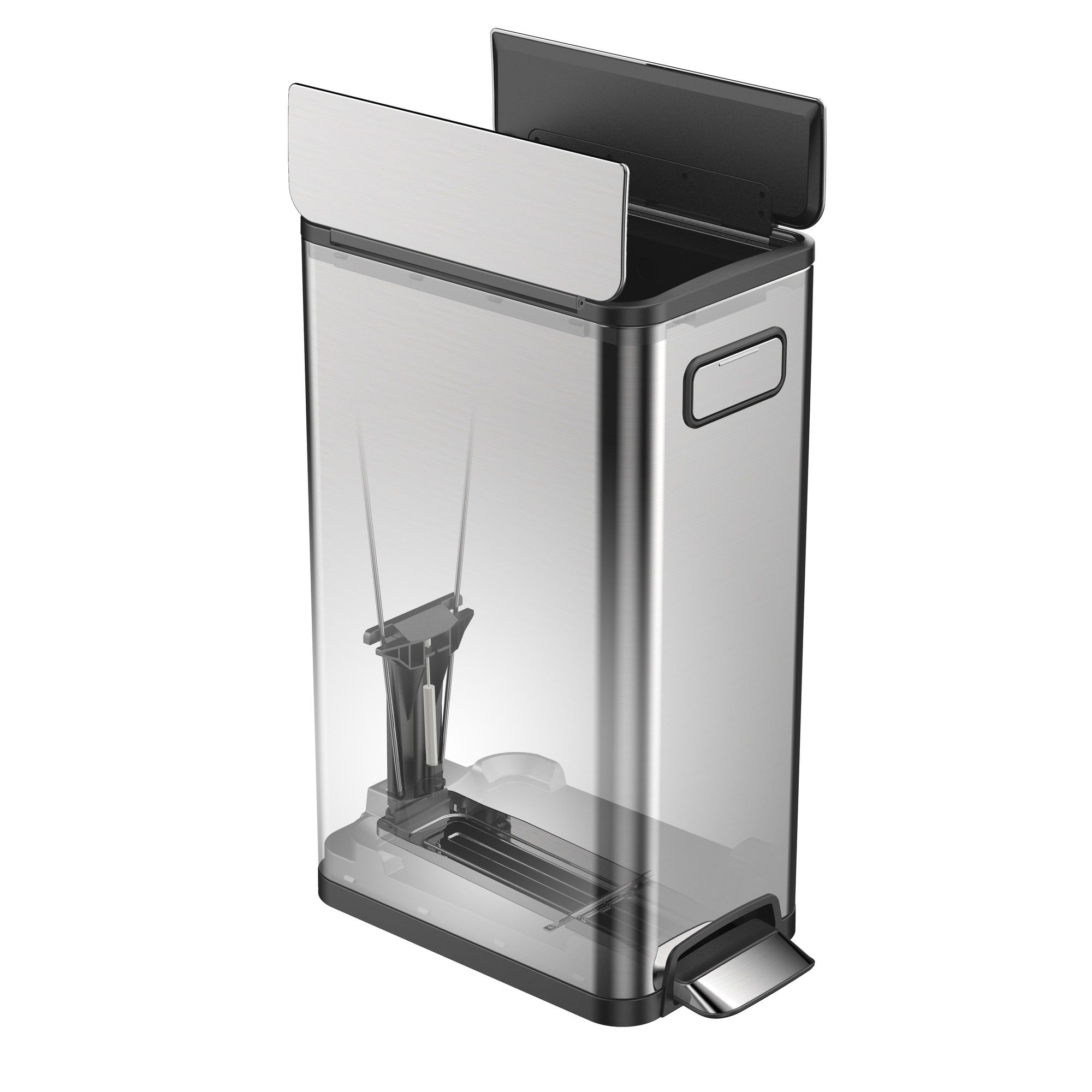 EKO - Ecofly Poubelle à pédale 45 litres - Stainless steel Plastic - Matt Inox