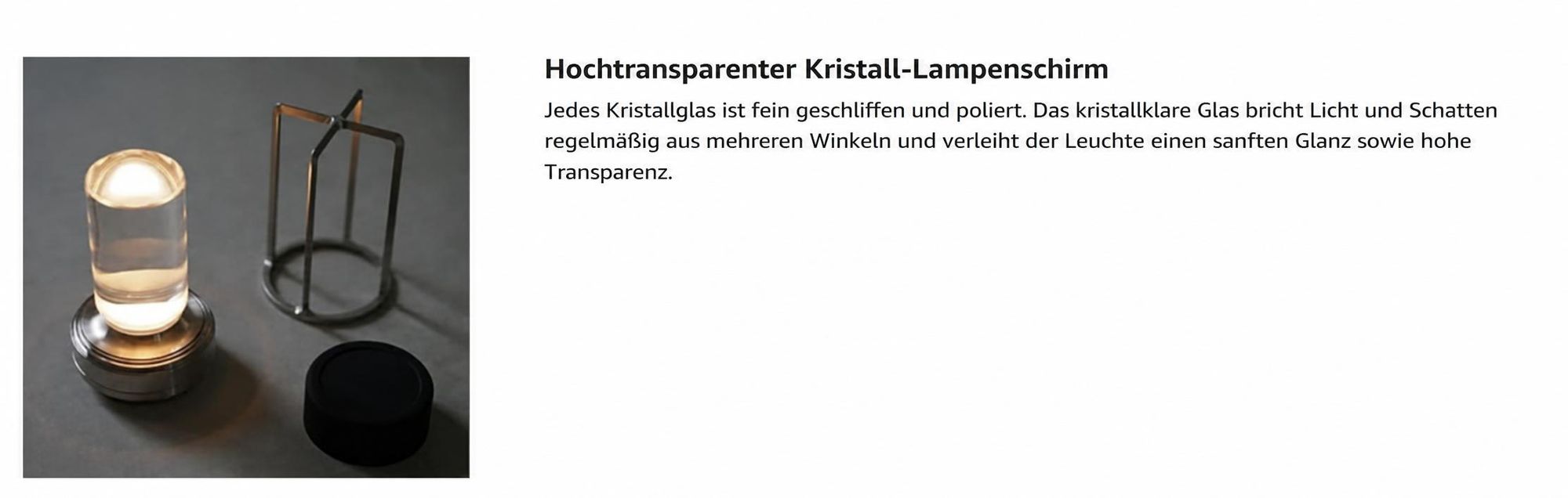 Tragbare Metall-Tischlampe für Innen/Außen, Wiederaufladbare Kabellose LED-Lampe, 3-Farben Stufenlos Dimmbar, Restaurant/Schlafzimmer/Bar/Campinglicht
