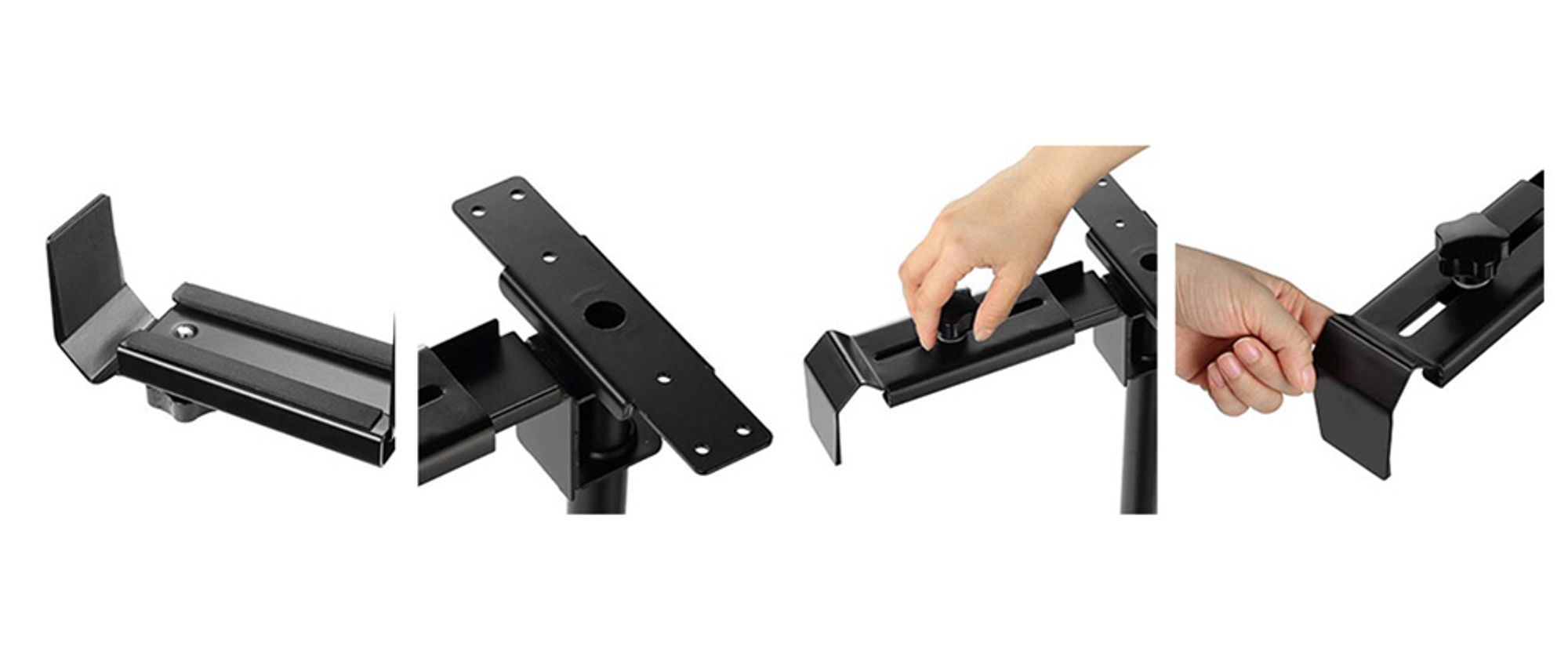 EUREKA ERGONOMIC PC Halterung Verstellbar Höhe und Breite 360° Drehbar Computer Ständer Untertisch Computerhalterung