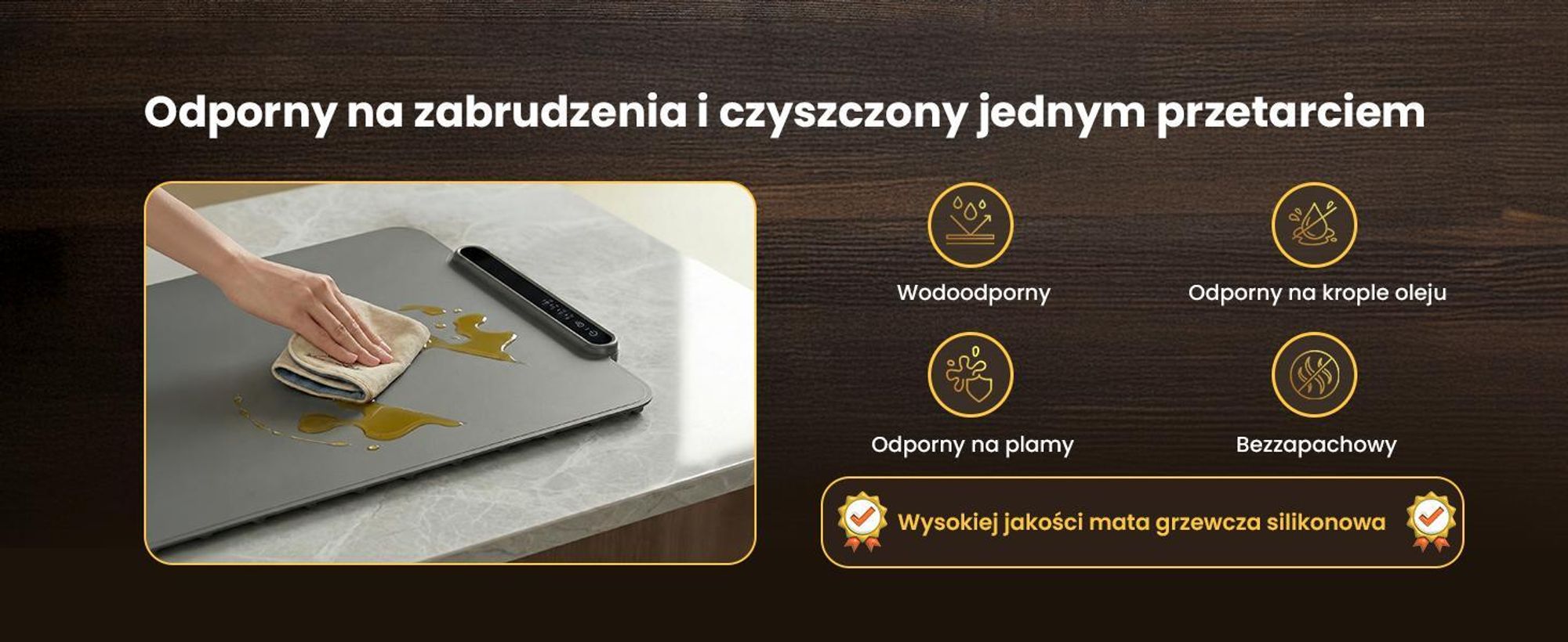 Extralink Silikonowa Mata Grzewcza 250W Składany Podgrzewacz 47x32 cm