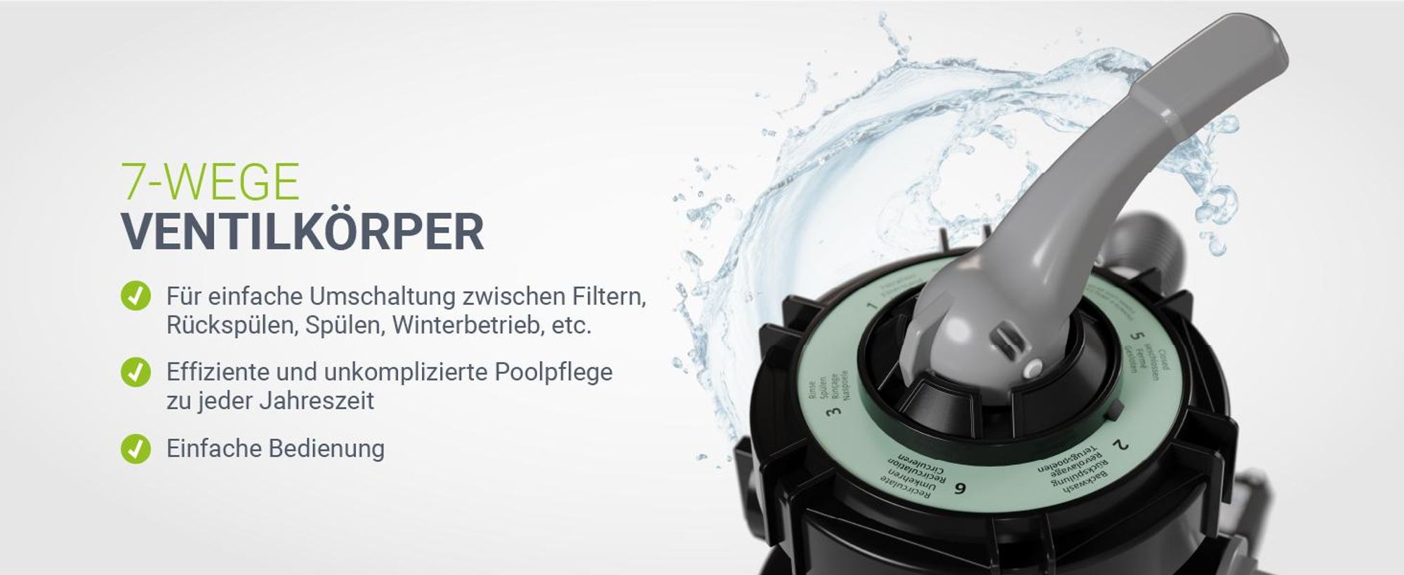 Juskys® Sandfilteranlage 250W - leistungsstarke Poolfilteranlage mit Zubehör