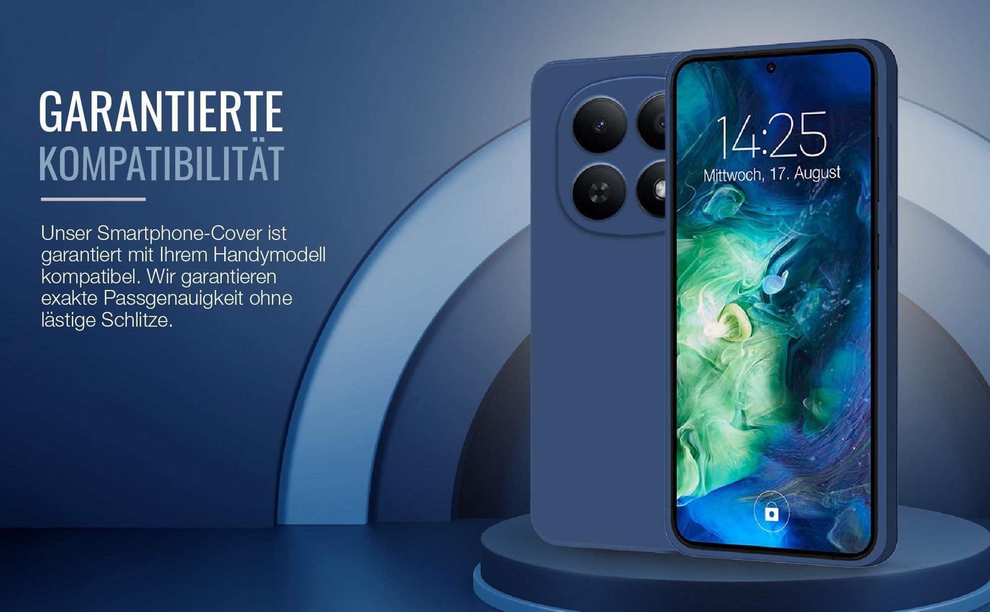 Exakt passgenaues Smartphone Backcover in Blau für Xiaomi Redmi Note 15 / 15 5G