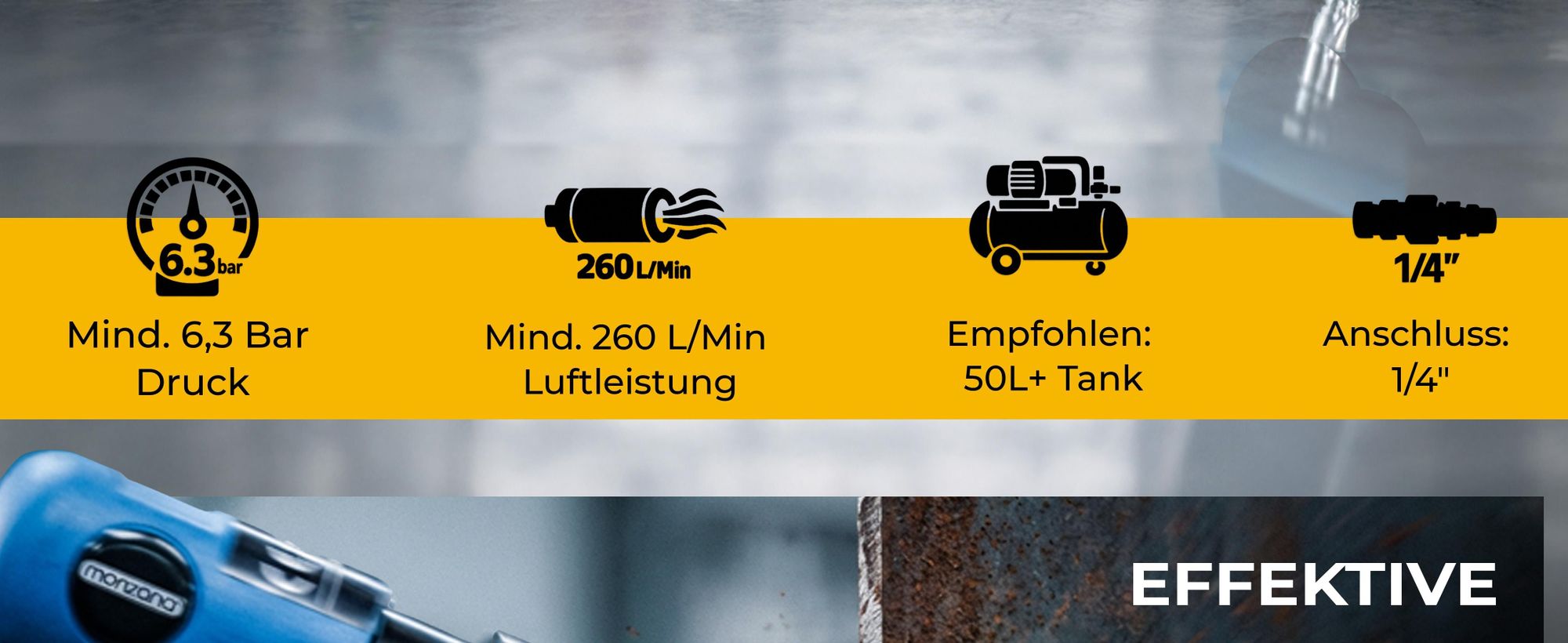 MONZANA Druckluft Nadelentroster
