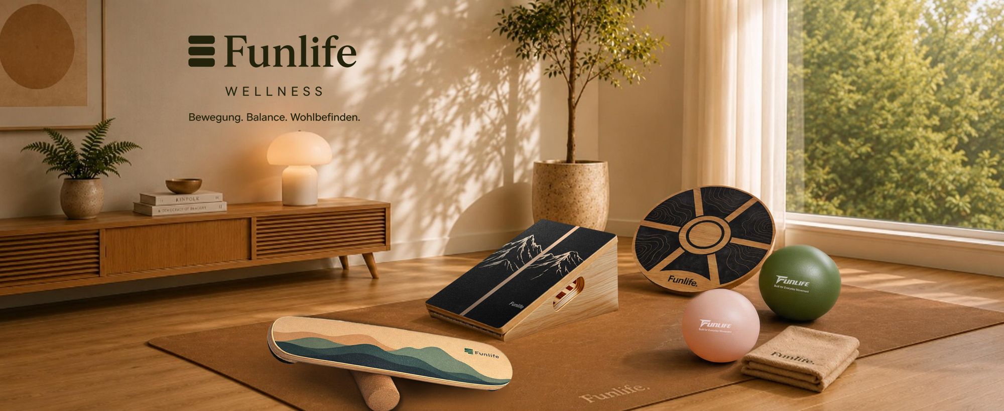 FunLife Wellness für dein Zuhause – stilvolle Produkte für Bewegung, Balance und Wohlbefinden.