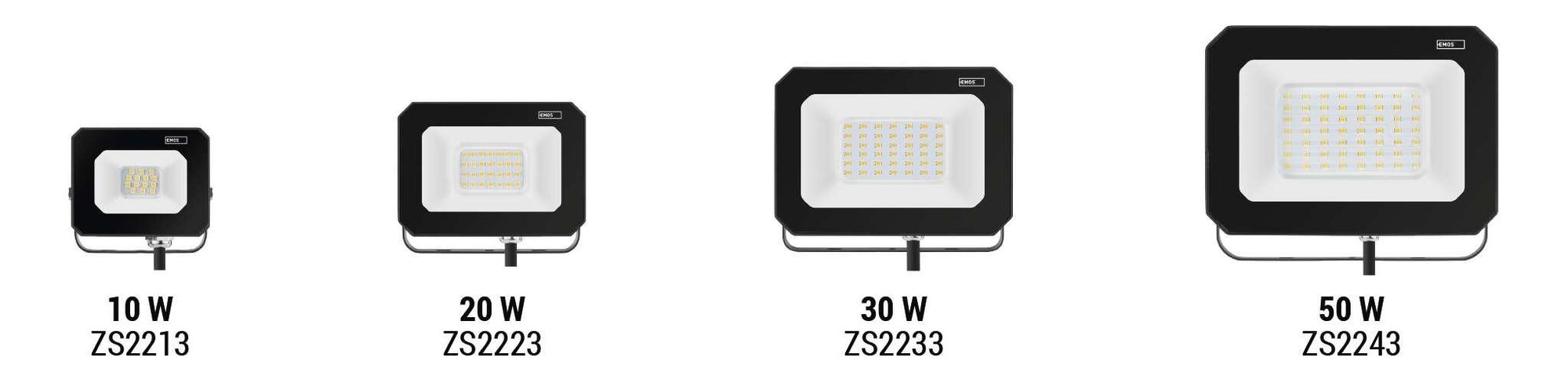 EMOS LED reflektor SIMPO 30 W, černý, neutrální bílá, ZS2233