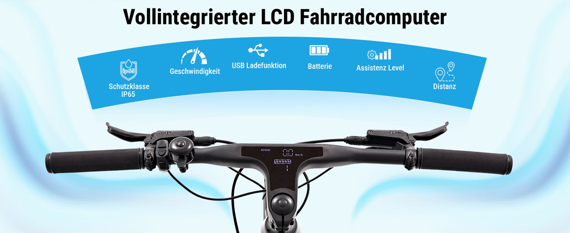 AsVIVA BC1-C Urban E-Bike 250W, 7 Gang Shimano, Akku, LED, Scheibenbremsen