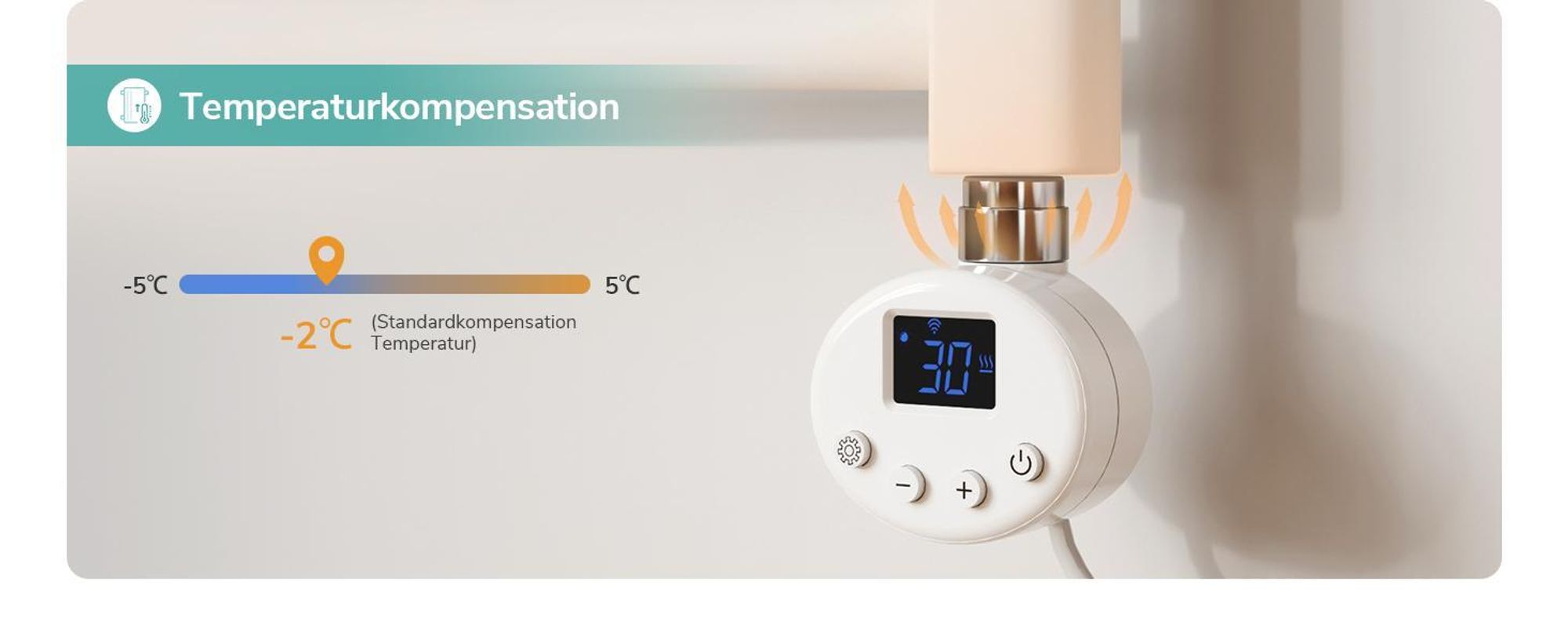 EMKE Elektrisch Handtuchwärmer 75X50cm 300W Weiß gebogen Badheizkörper Wifi Steurung Intelligent Thermostat Handtuchheizkörper