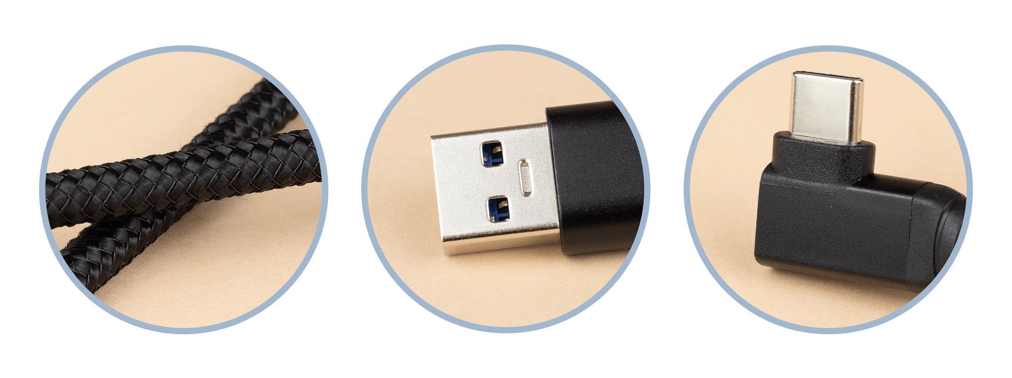 USB A zu USB C Kabel 5m für Oculus Quest 2 Meta VR Link SteamVR Datenkabel 10Gbps Schnelles Laden Gaming Zubehör mit abgewinkeltem Stecker Reagle