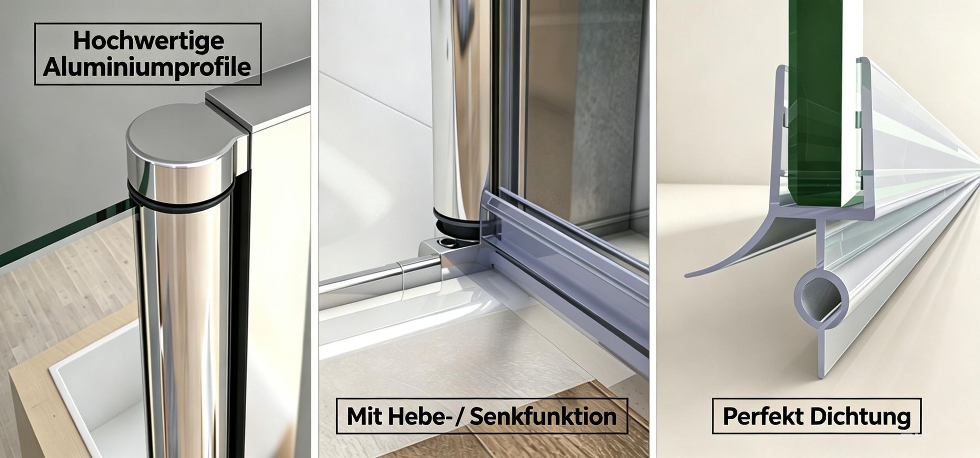 MIQU Duschkabine 80x80x195 cm Dusche Duschwand 180° Schwingtür Eckeinstieg mit Duschwane 6mm NANO Glas