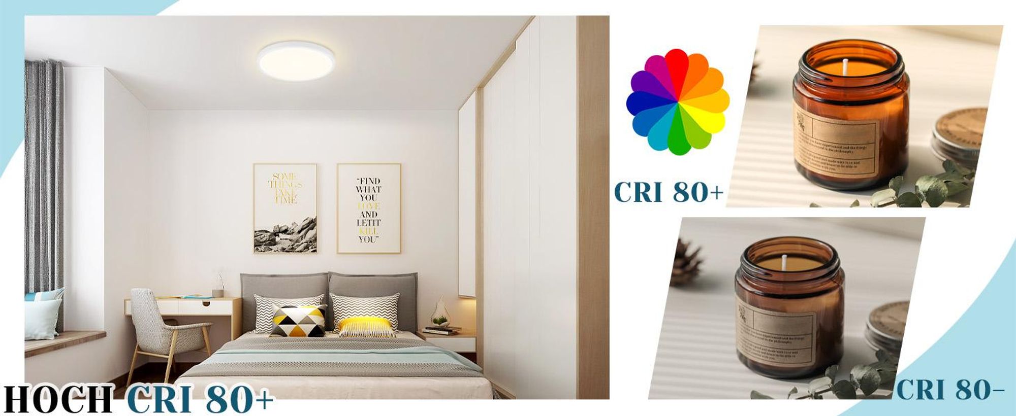 ZMH Deckenlampe LED Deckenleuchte Flach 15W Rund Flurlampe 4000K Badezimmer Deckenbeleuchtung Ø18cm Badlampe Decke Schlafzimmerlampe Klein Küche