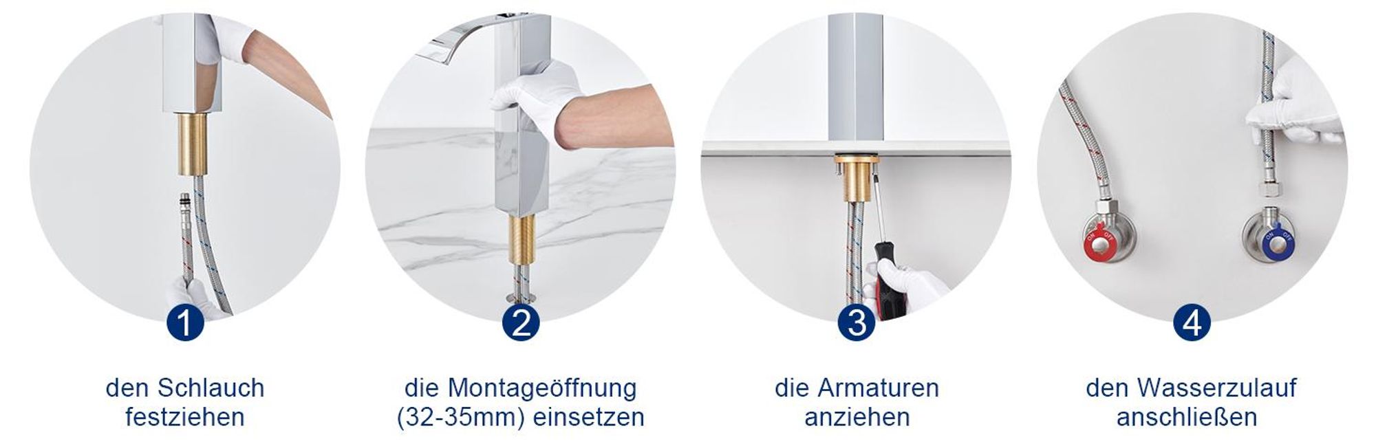 Wasserfall Waschtischarmatur Hoch, 304 Edelstahl Kalt Warm Wasserhahn, Auralum, Badarmatur Mischbatterie, Wasserhahn Bad, Waschbeckenarmatur Chrom
