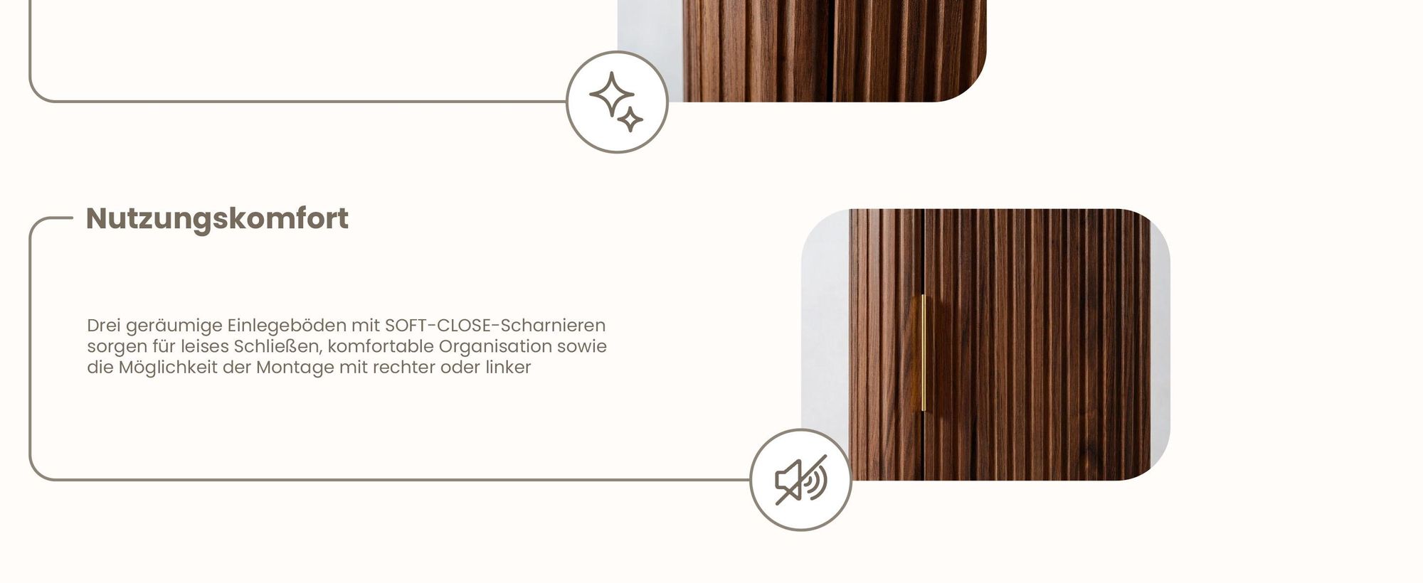 Hochschrank - 139 Cm - Dunkelbraun - Hängeschrank