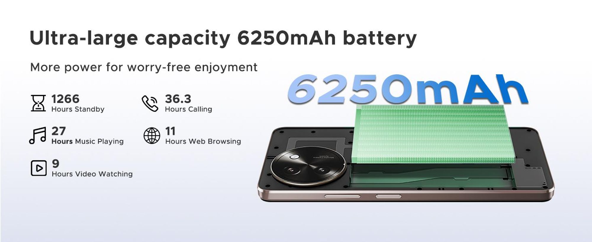 DOOGEE Note59 Pro, smartphone, Android 16, 6,75" displej s obnovovací frekvencí 120 Hz, baterie 6250 mAh, 48 GB RAM + 256 GB úložiště, 5G, 16 MP fotoaparát, NFC, čtečka otisků prstů, bez smlouvy