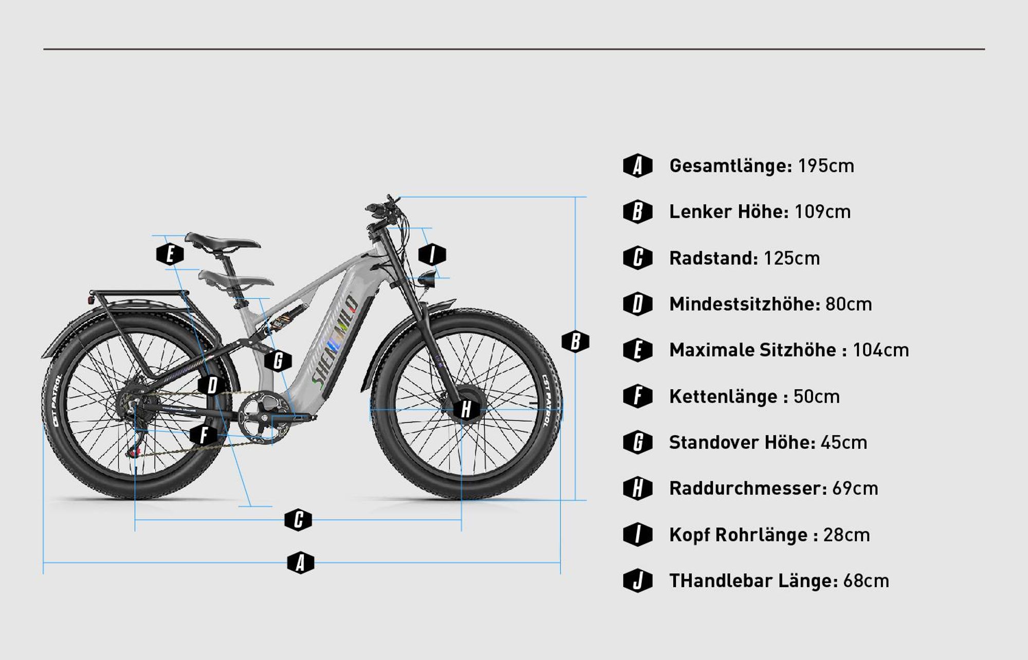 SHENGMILO S600 PRO, elektrische fatbike met dubbele motor, 2000W, 48V 25Ah, 160 N·m, maximaal draagvermogen 150 kg
