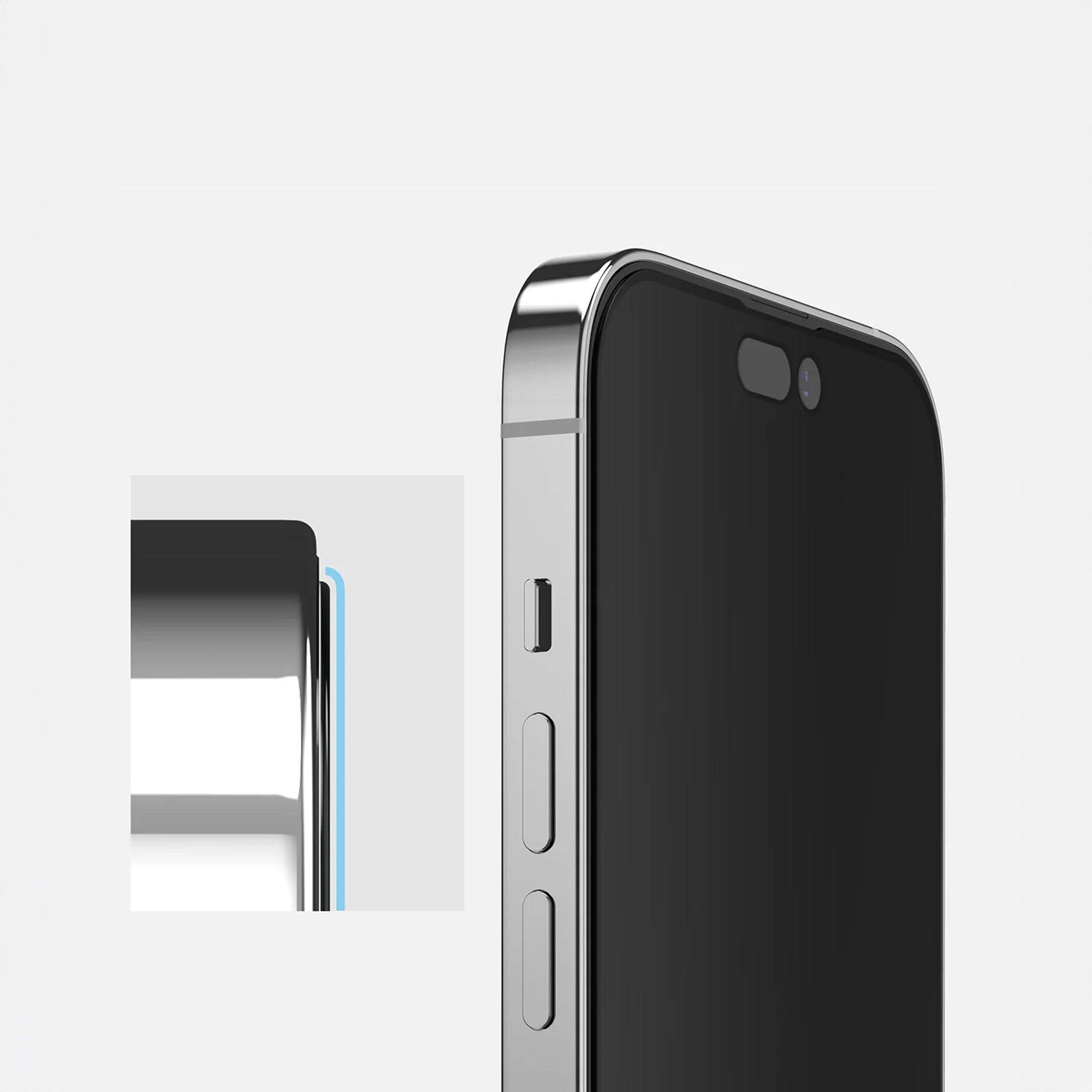 alkaya. iPhone 15 Pro Displayschutzglas Privacy, Panzerglas, Schutzfolie