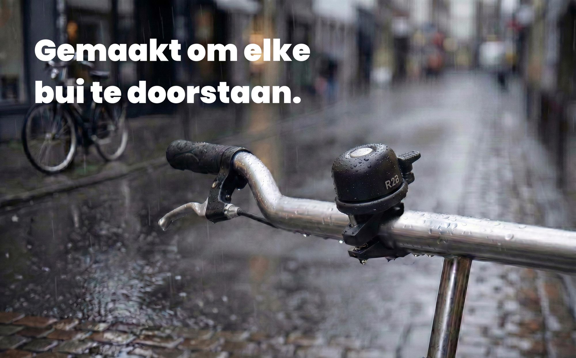 R2B Fietsbel Geschikt voor AirTag - Verborgen Trackerhouder Zwart