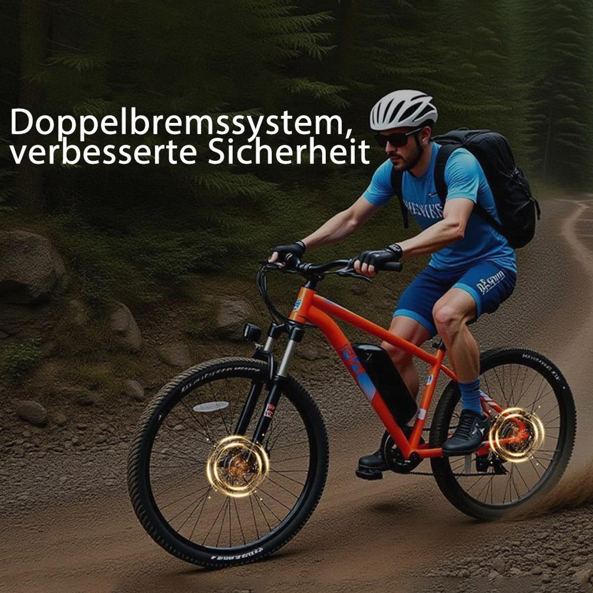 PVY M29 Elektrisches Fahrrad - 250W Motor 48V17.5Ah Batterie 29 Zoll Mechanischen Scheibenbremsen  - Grau