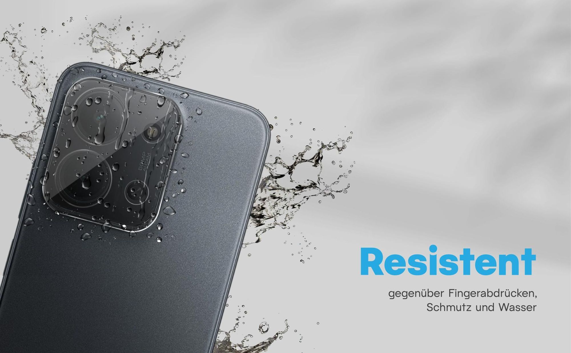 Zweierpack Kameragläser für Xiaomi Redmi 15C - Resistent gegen Fingerabdrücke