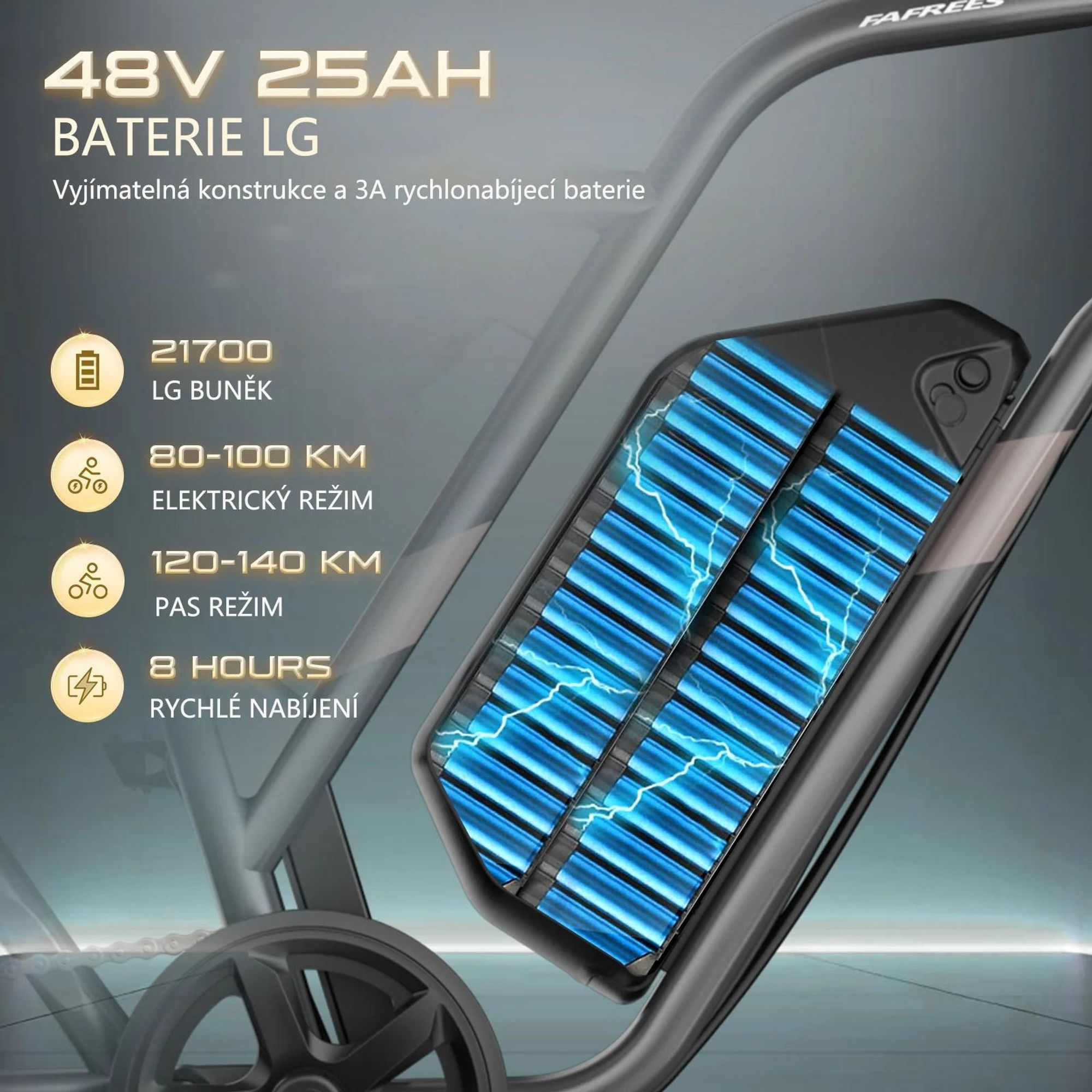 FAFREES F20 Ultra E-Bike (Typové schválení EU L1e-B) - Baterie 48V25AH 20 Palcové Pneumatiky Mechanické brzdy - Zelená