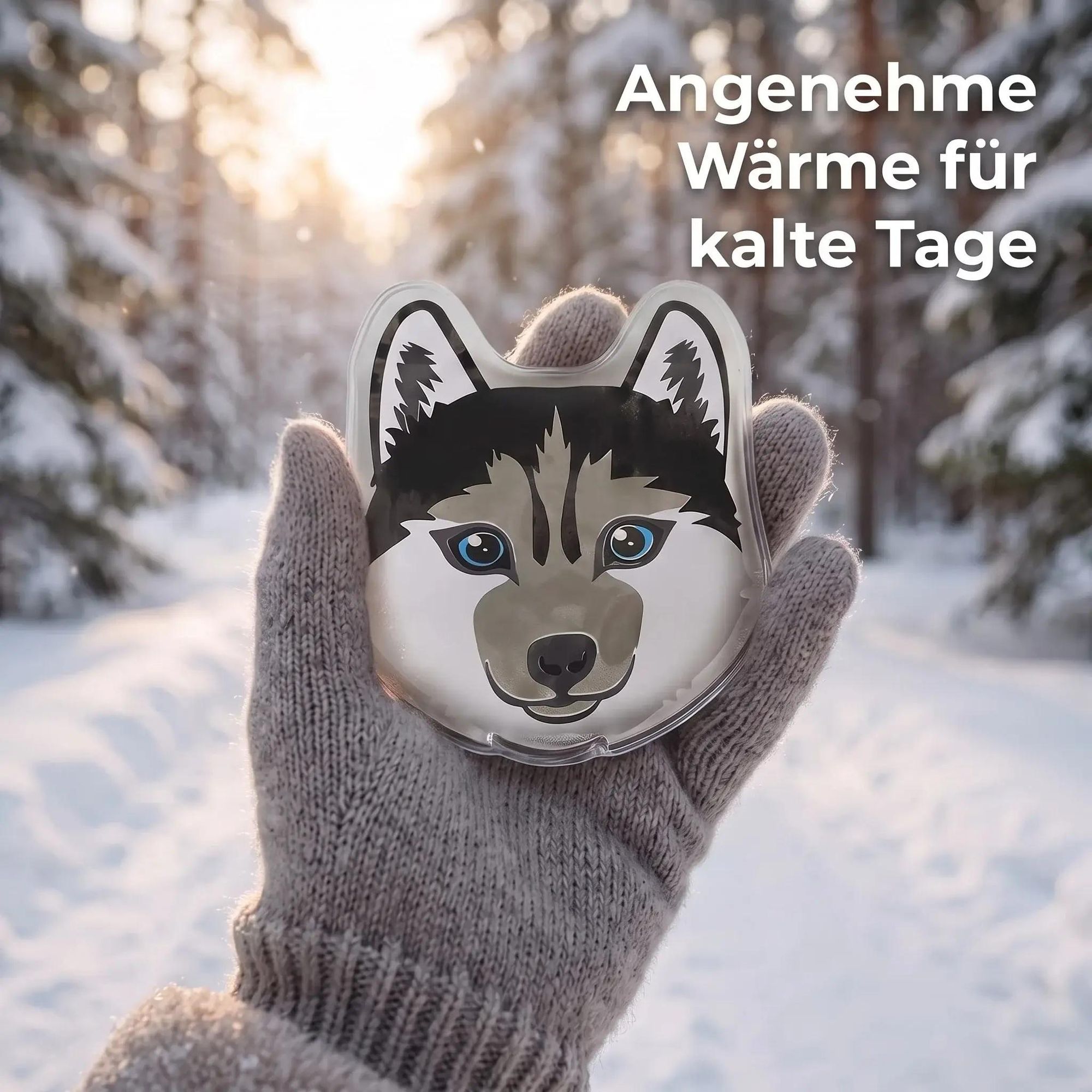 Handwärmer Husky 3er Set – wiederverwendbare Taschenwärmer