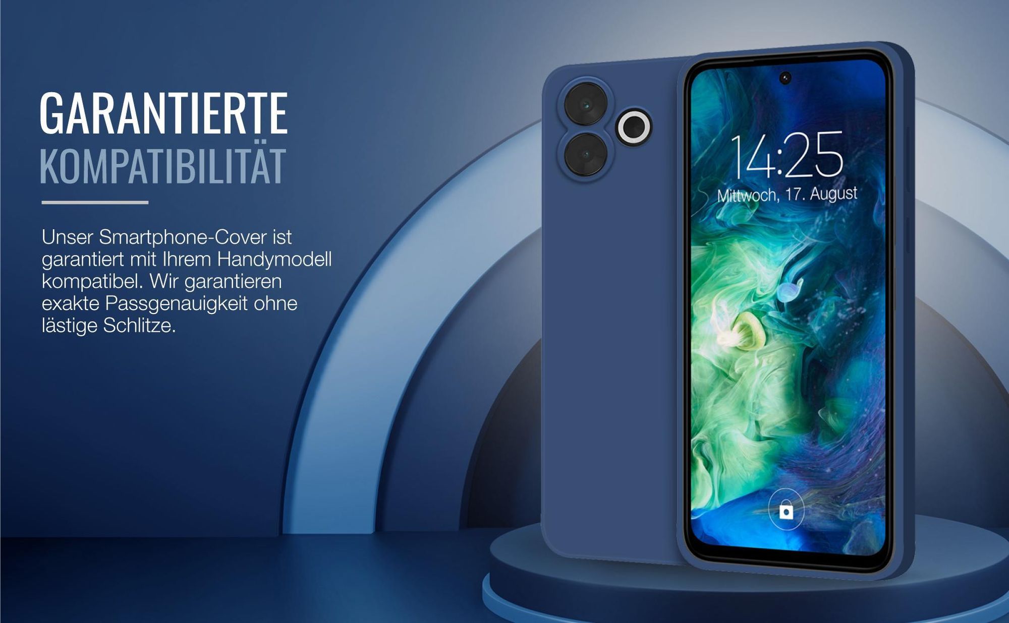 Exakt passgenaues Smartphone Backcover in Blau für Xiaomi Redmi 13