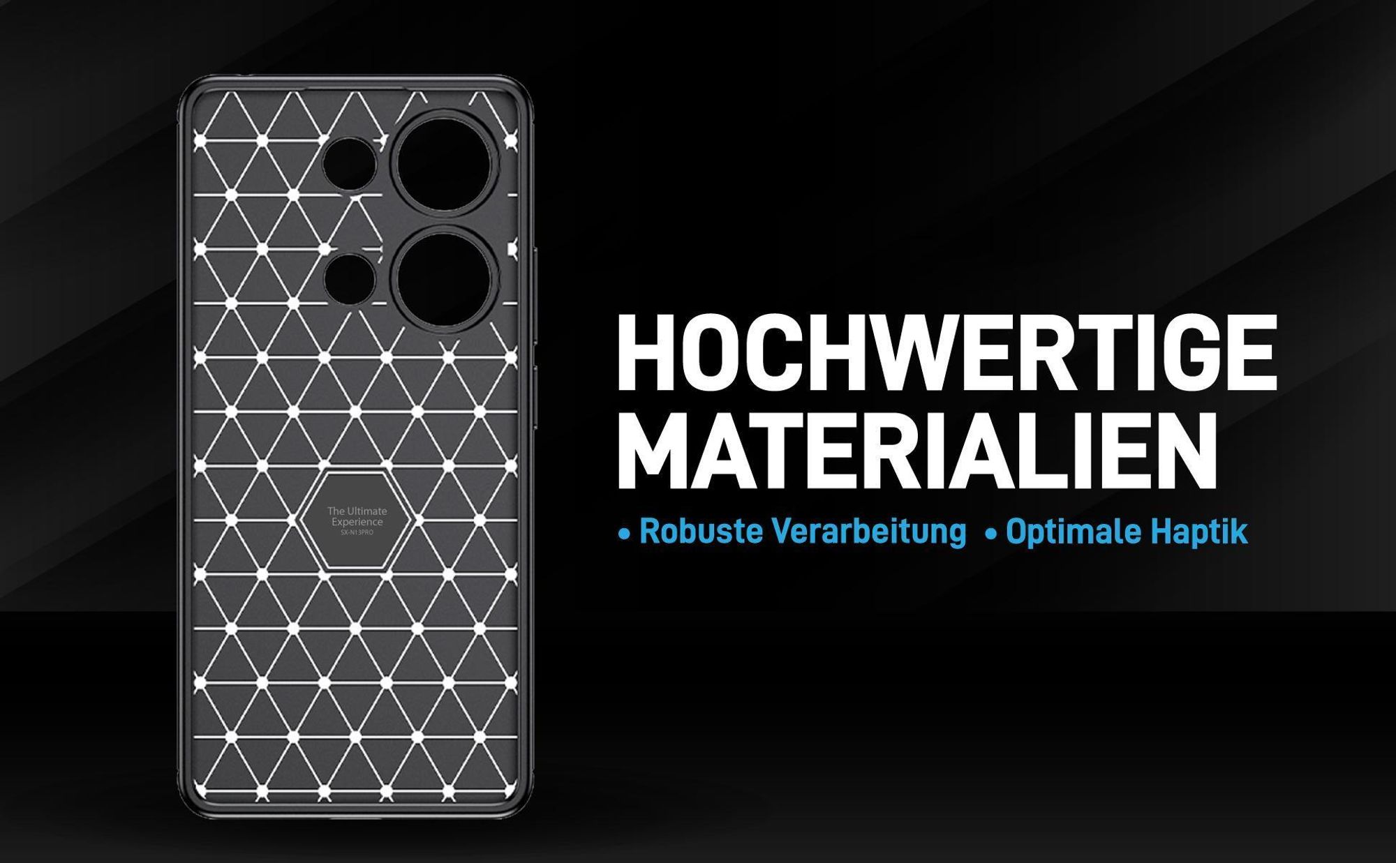 Handyhülle für das Xiaomi Redmi Note 13 Pro im Carbon Look