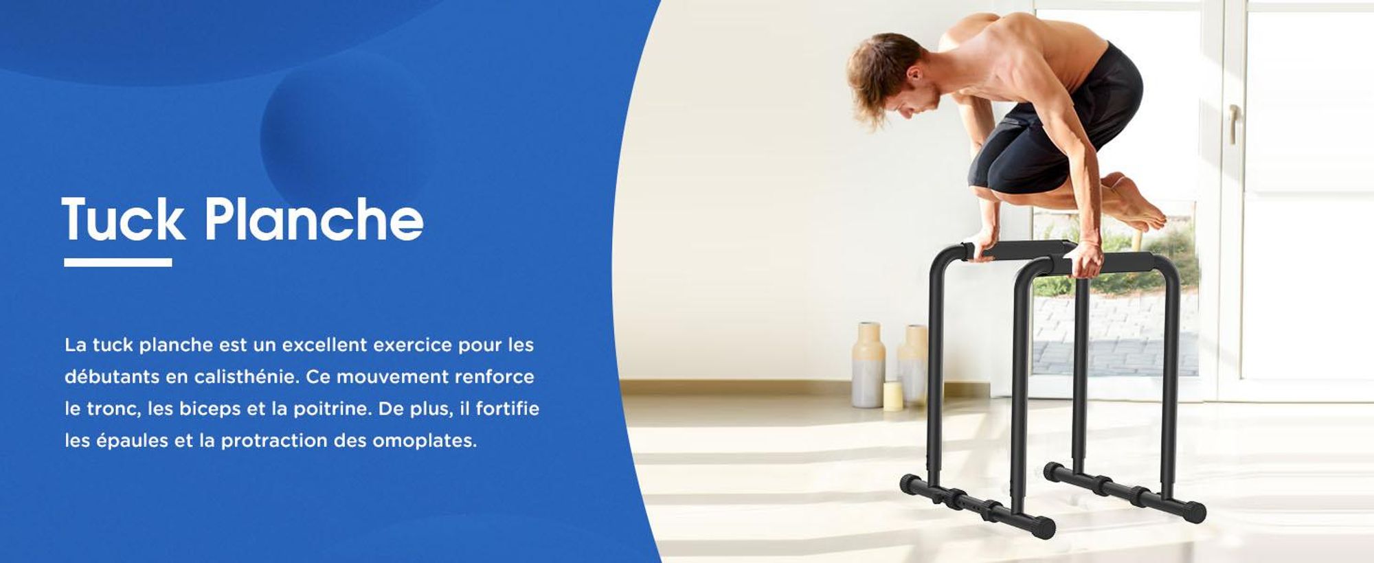 DH FitLife Dip Barren Bars – Station de Dip Réglable 80-100 cm, Équipement de Musculation pour Entraînement à Domicile et Calisthenics