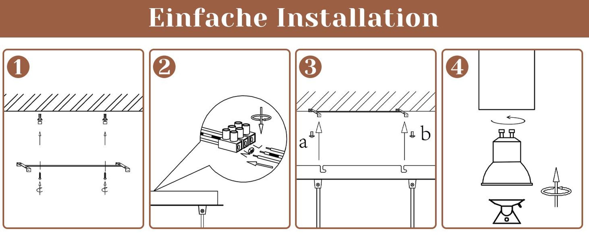 ZMH Lampada a sospensione tavolo da pranzo lampada a sospensione 4 fiamme nero oro moderno industriale lampada a sospensione Gu10 metallo tavolo da pranzo lampada per soggiorno caffè camera da letto