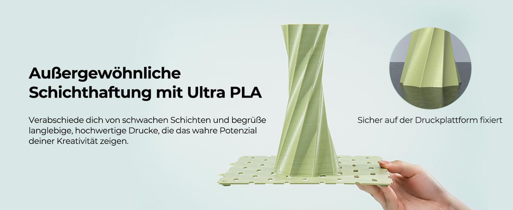Creality Soleyin Ultra PLA Filament, 1.75mm, 1KG für 3D Drucker - MattGrau - 3301010517