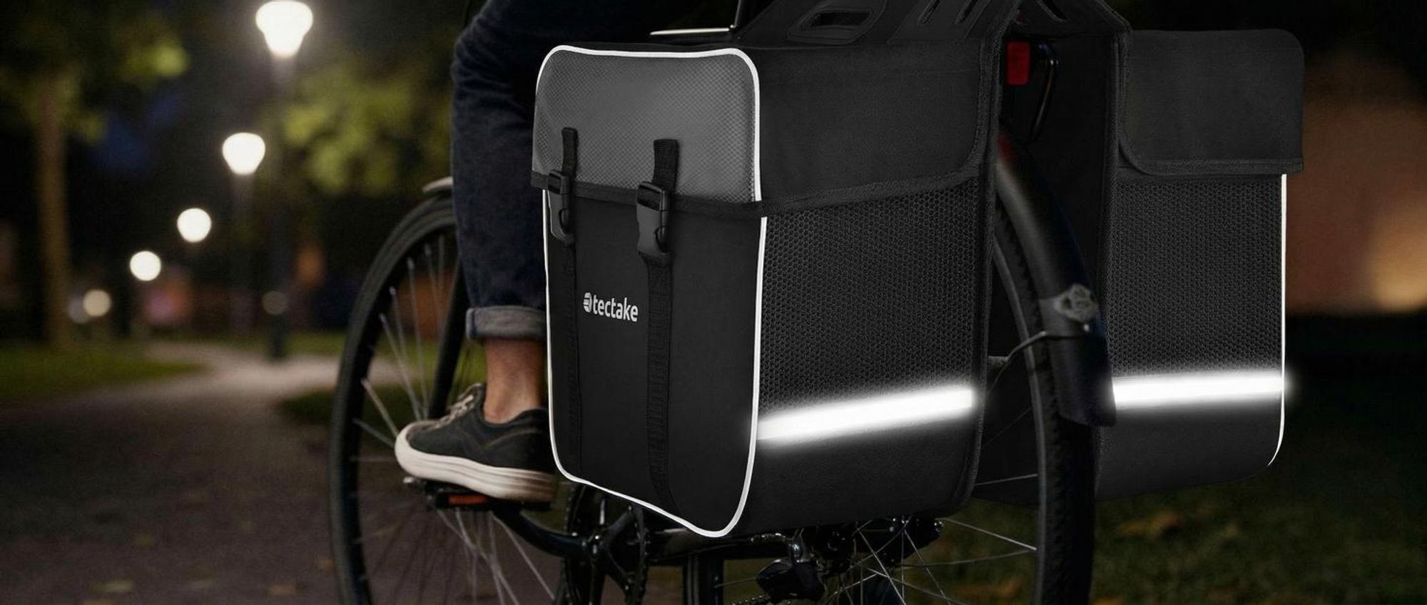 Set Fahrradtasche Georg und Fahrradrahmentasche große Fahrradtasche mit 2 Fächern wasserabweisend und robust