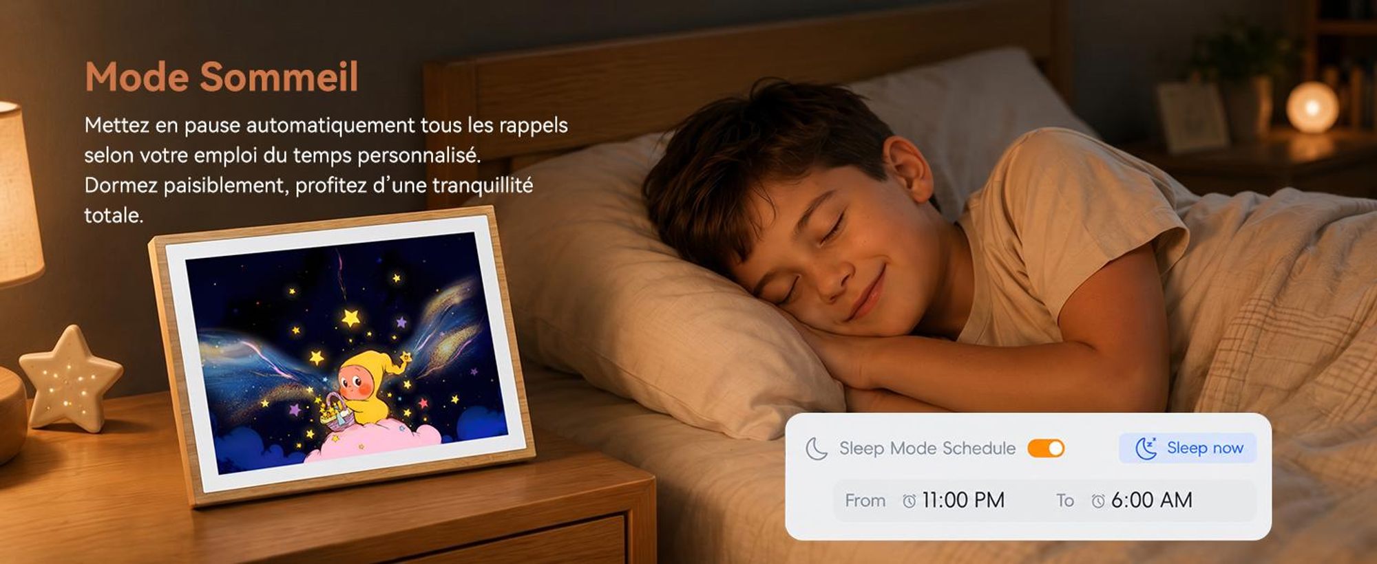 2026 NOUVEAU ! Blackview NEST 10, calendrier numérique et cadre photo de 10,1 pouces avec écran tactile, Wi-Fi, résolution 1280x800, format 16:10, partage de photos, contrôle parental, design en bois