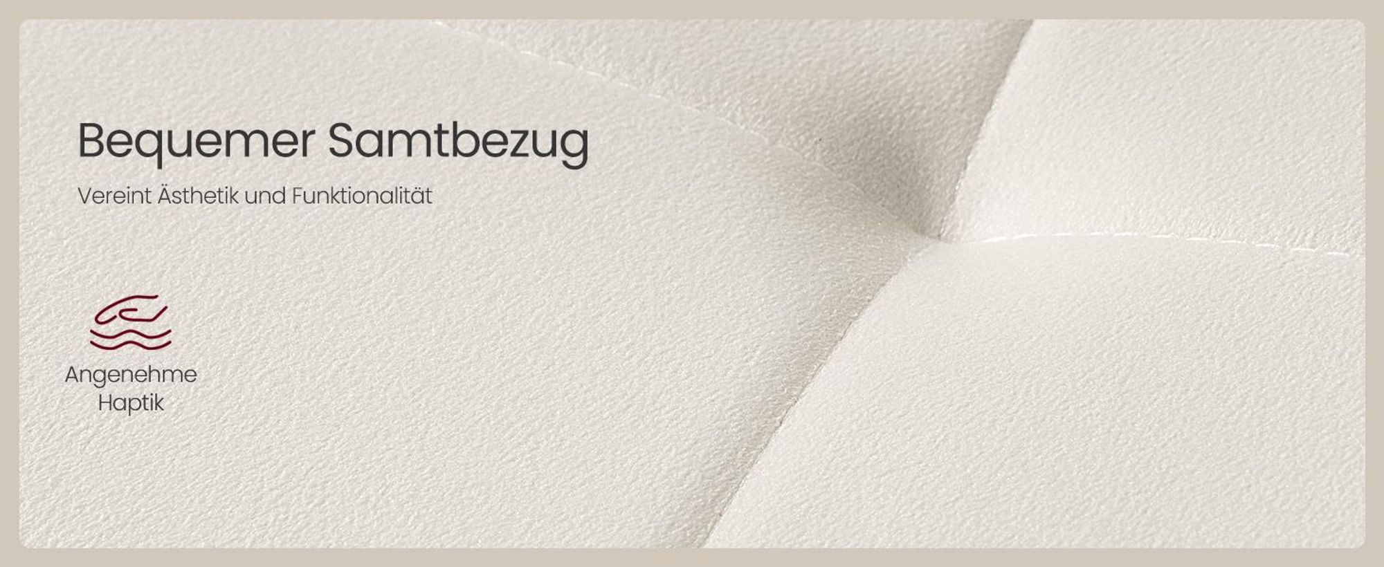 VASAGLE Küchenstühle gepolstert, Esszimmerstühle Samt, moderner Sessel mit verstellbaren Füßen, für Wohnzimmer, 4er Set, beige